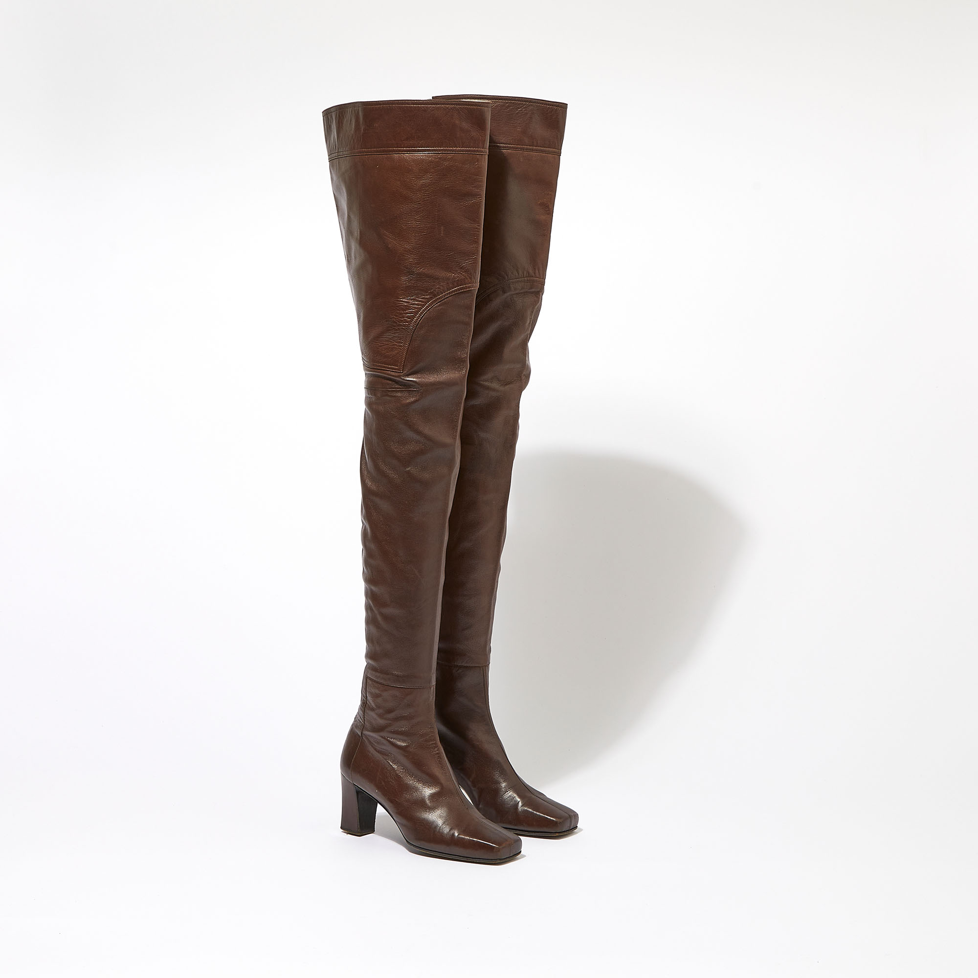 Cuissardes deals marron cuir