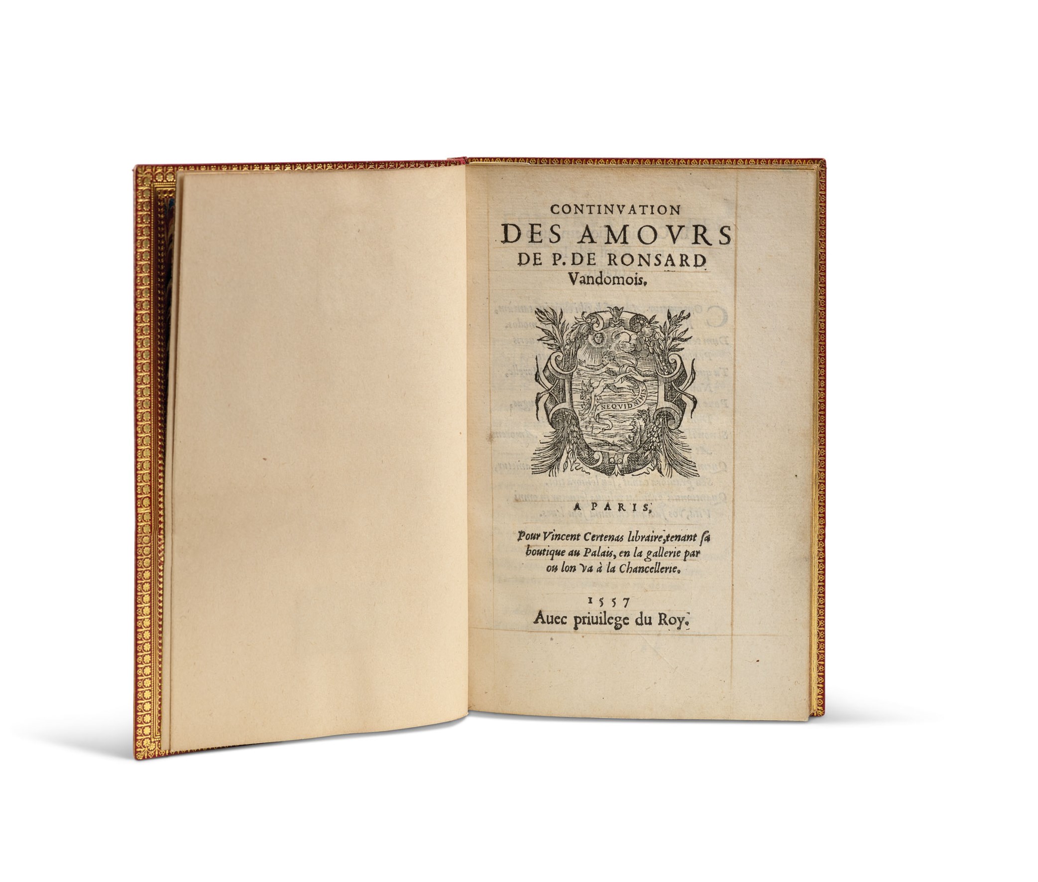 Les Amours De P. De Ronsard Vandomois Pierre De Ronsard