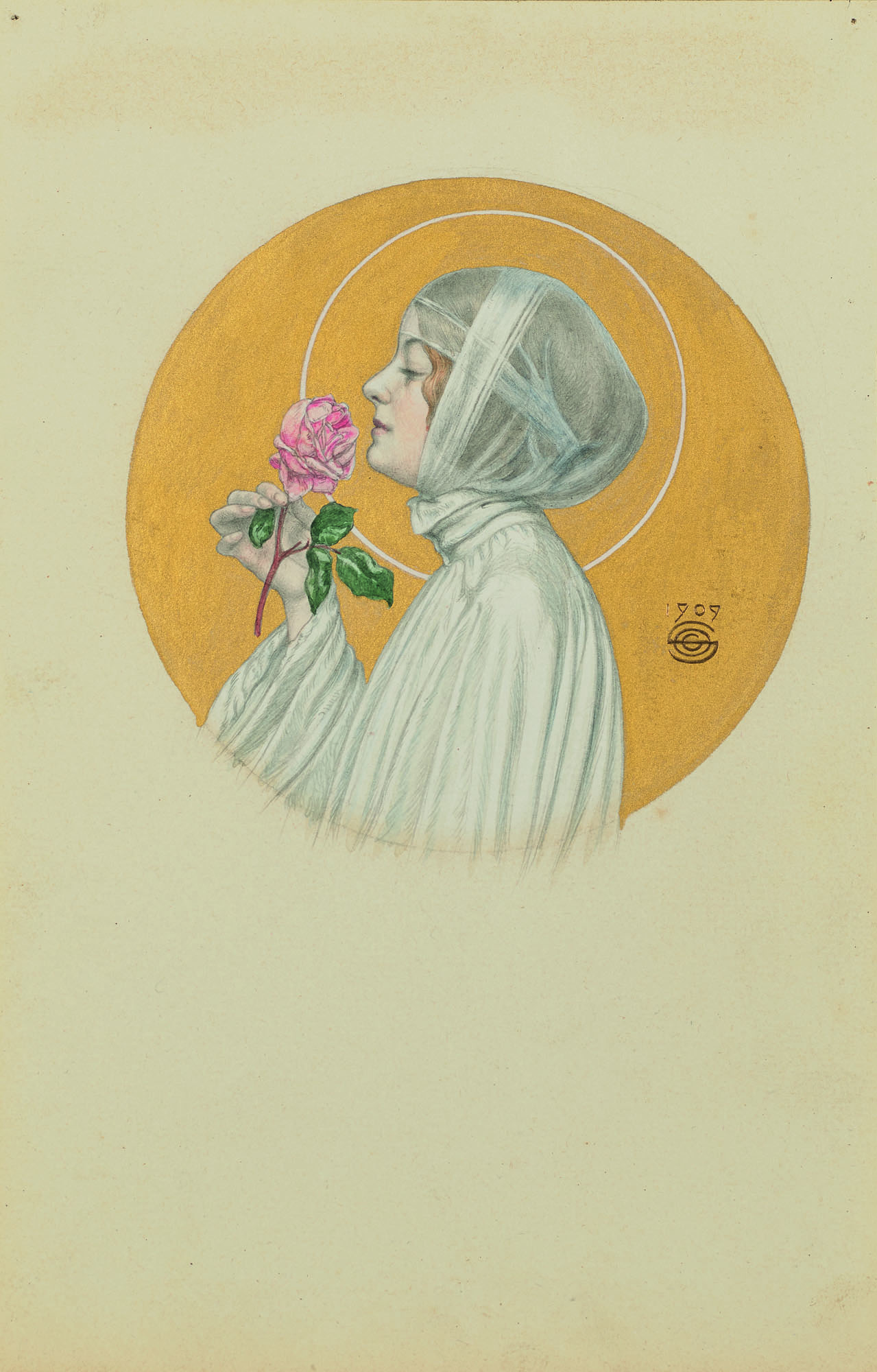 Catalog image of Jeune femme à la rose