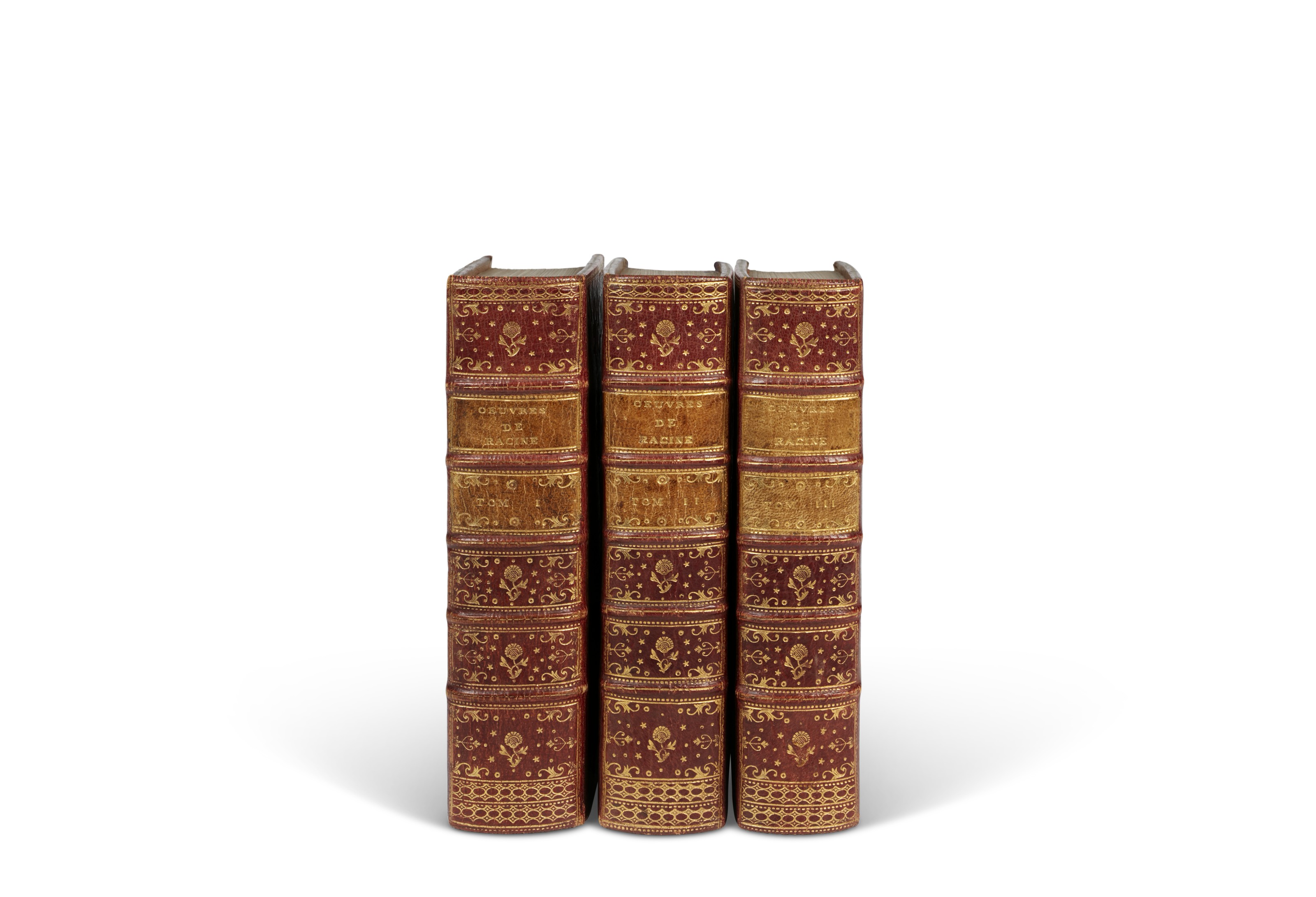 ŒUVRES COMPLÈTES DE JEAN RACINE - 1811 - 4 VOLUMES RELIÉS