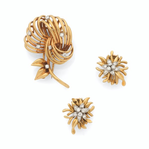 Rouse juice Easygoing CHAUMET ENSEMBLE CLIP ET BOUCLES D'OREILLES DIAMANTS, | Christie's