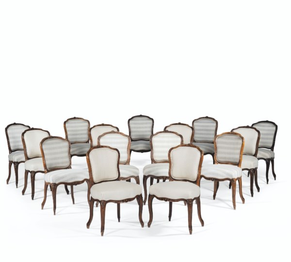 Suite De Quinze Chaises En Cabriolet De Style Louis Xv Christie S