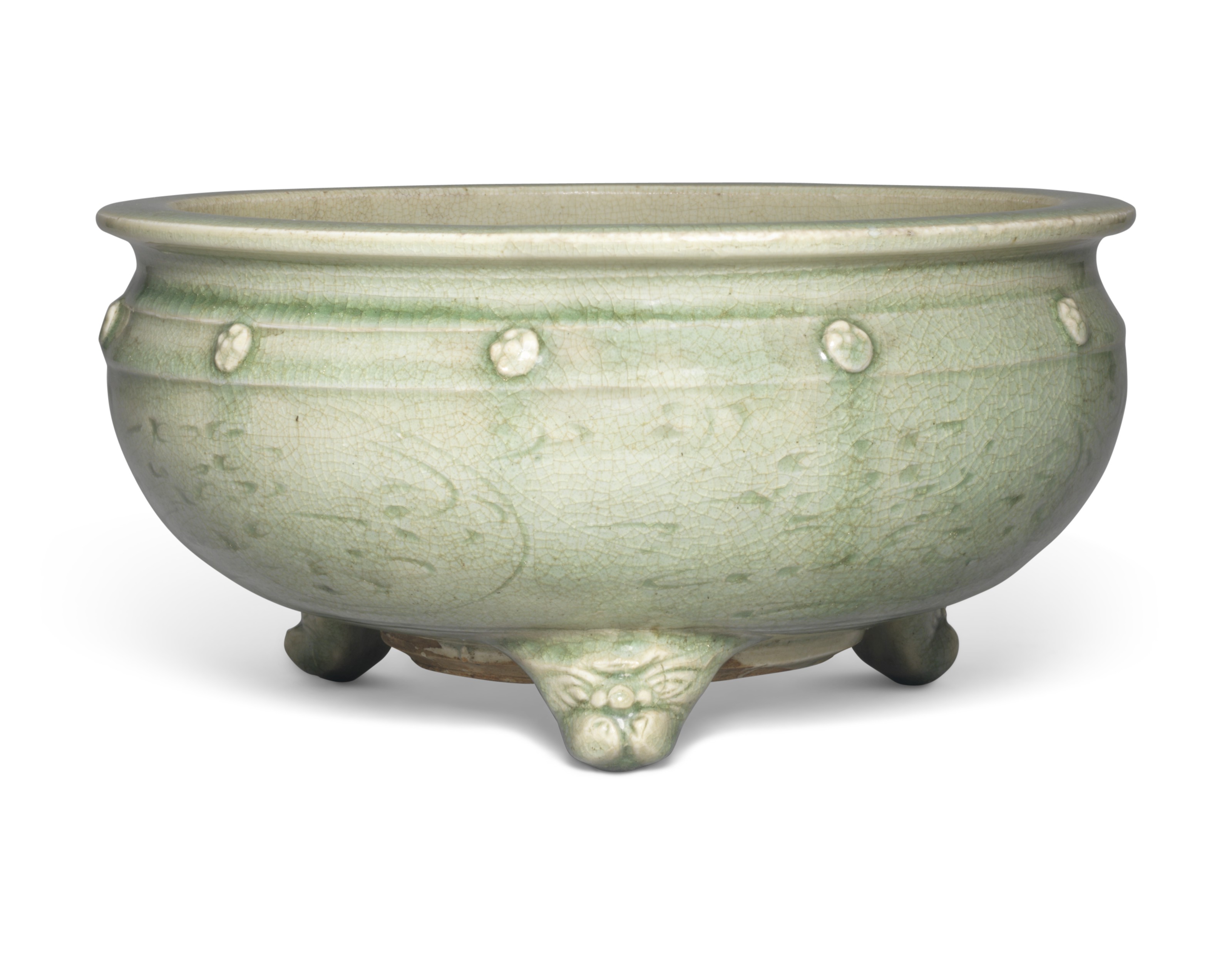 清青白玉鏤雕龍鳳紋牌, CHINE, DYNASTIE QING (1644-1911