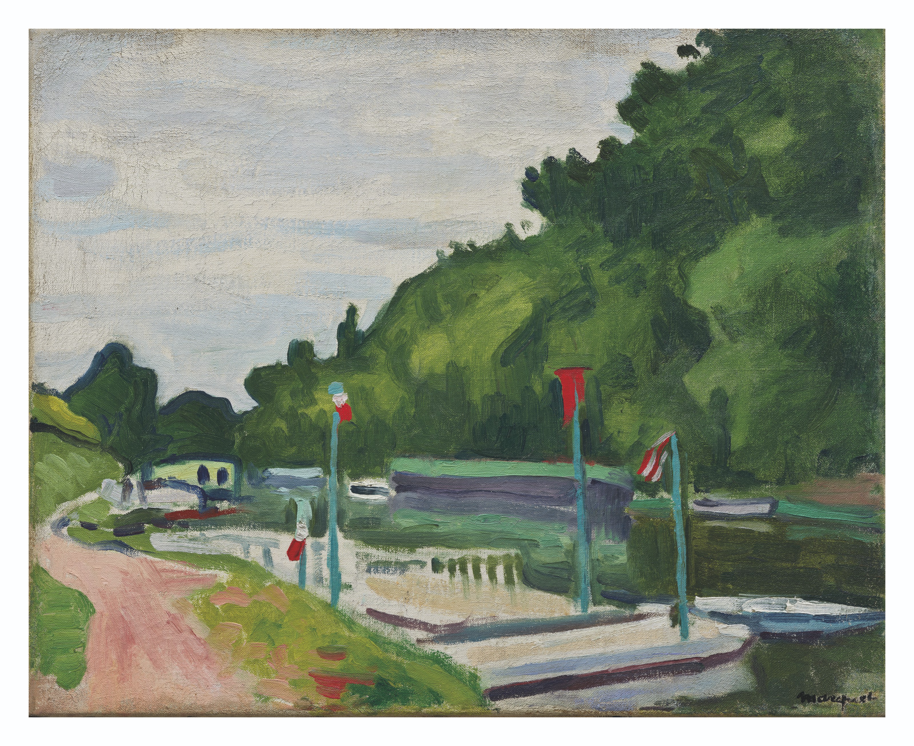 Albert Marquet (1875-1947) Albert Marquet (1875-1947) Poissy, les drapeaux