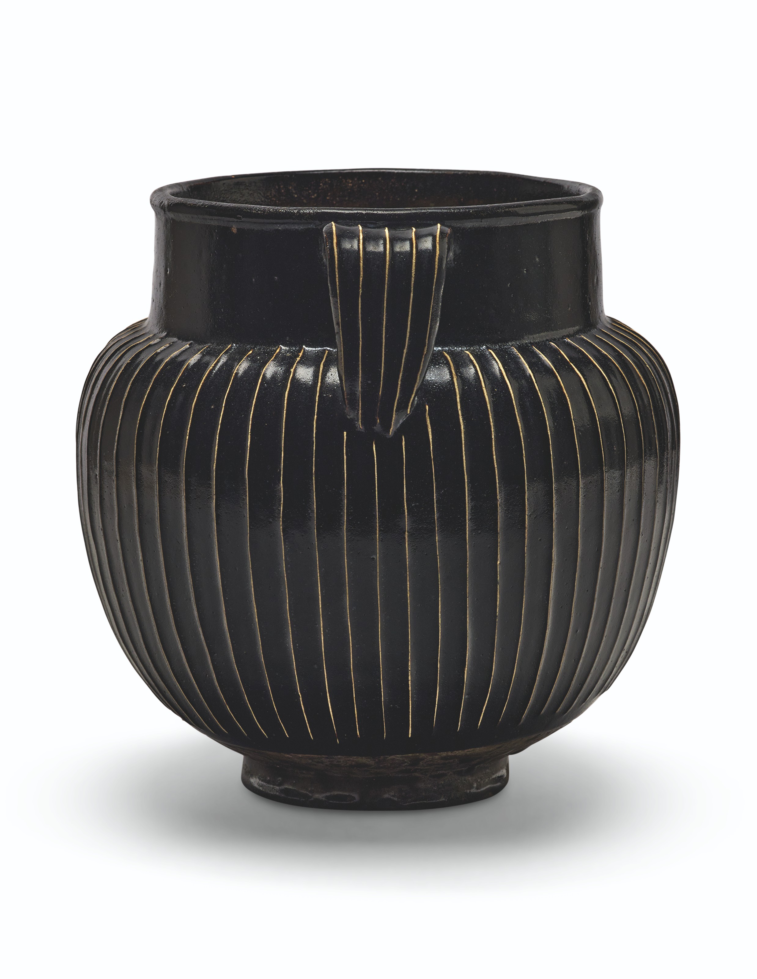 明磁州窑系罐及二十世纪仿宋唐瓷风格器一组五件, CIZHOU-TYPE JAR