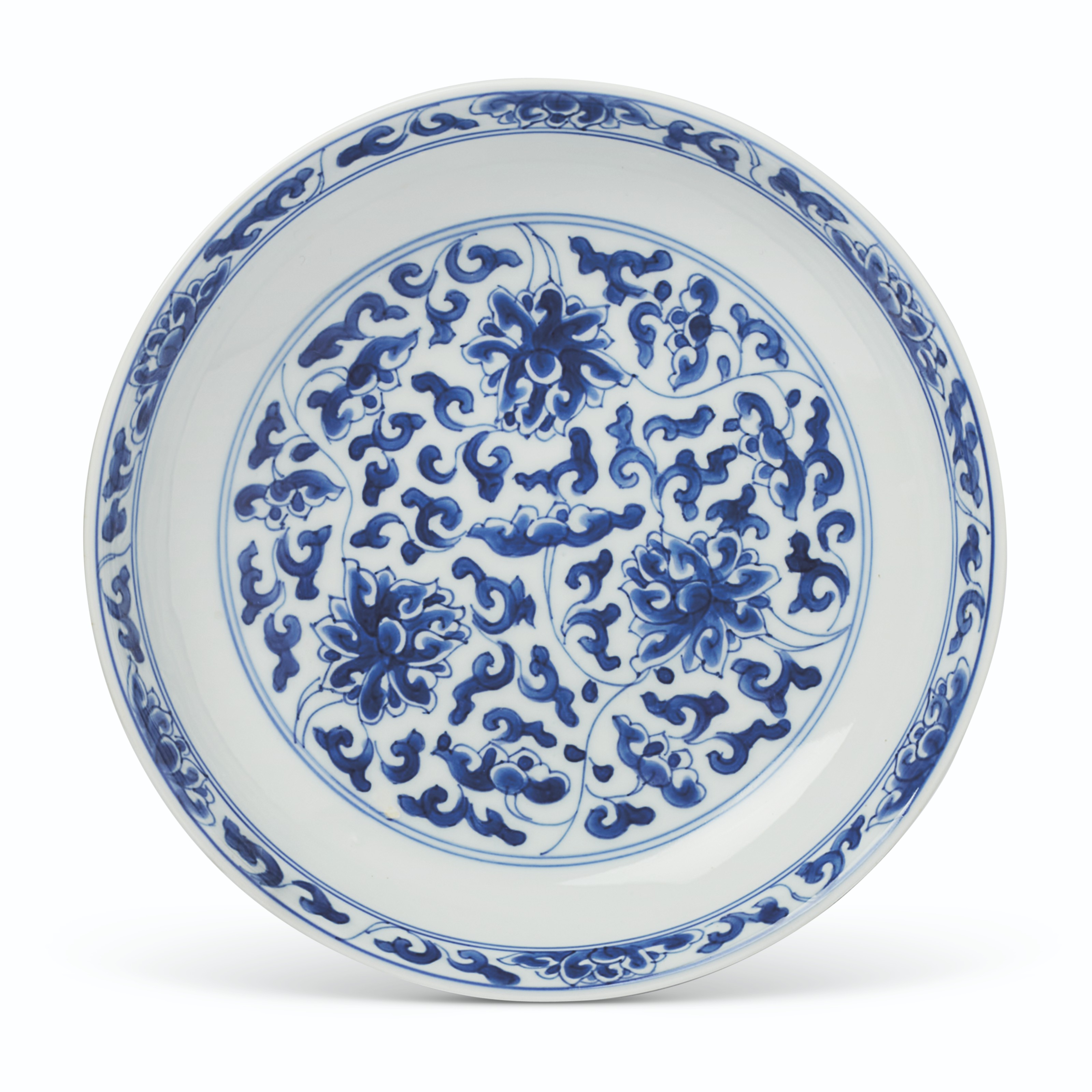 A Kangxi Period Krack Style Blue and White Chinese Charger