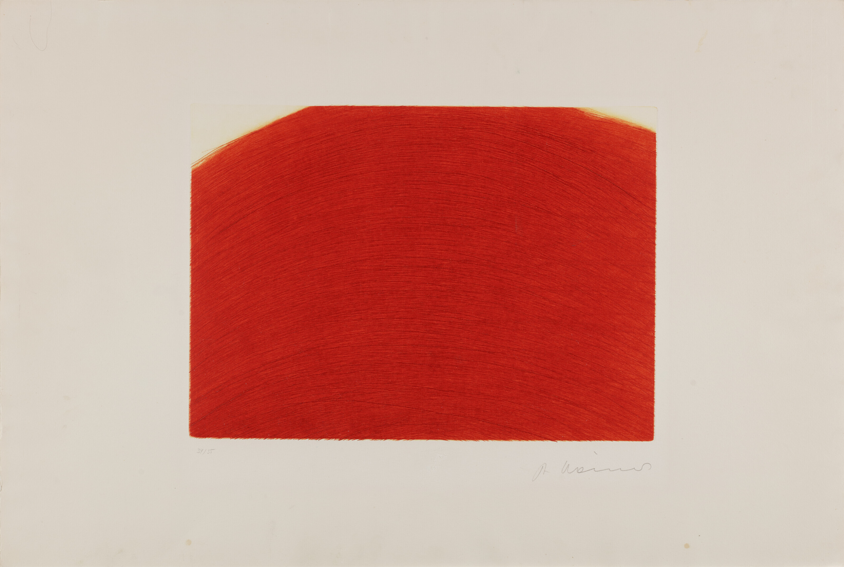 Catalog image of Gekaemmt Bauch (Middle Red) (from the Violett Furchen series)