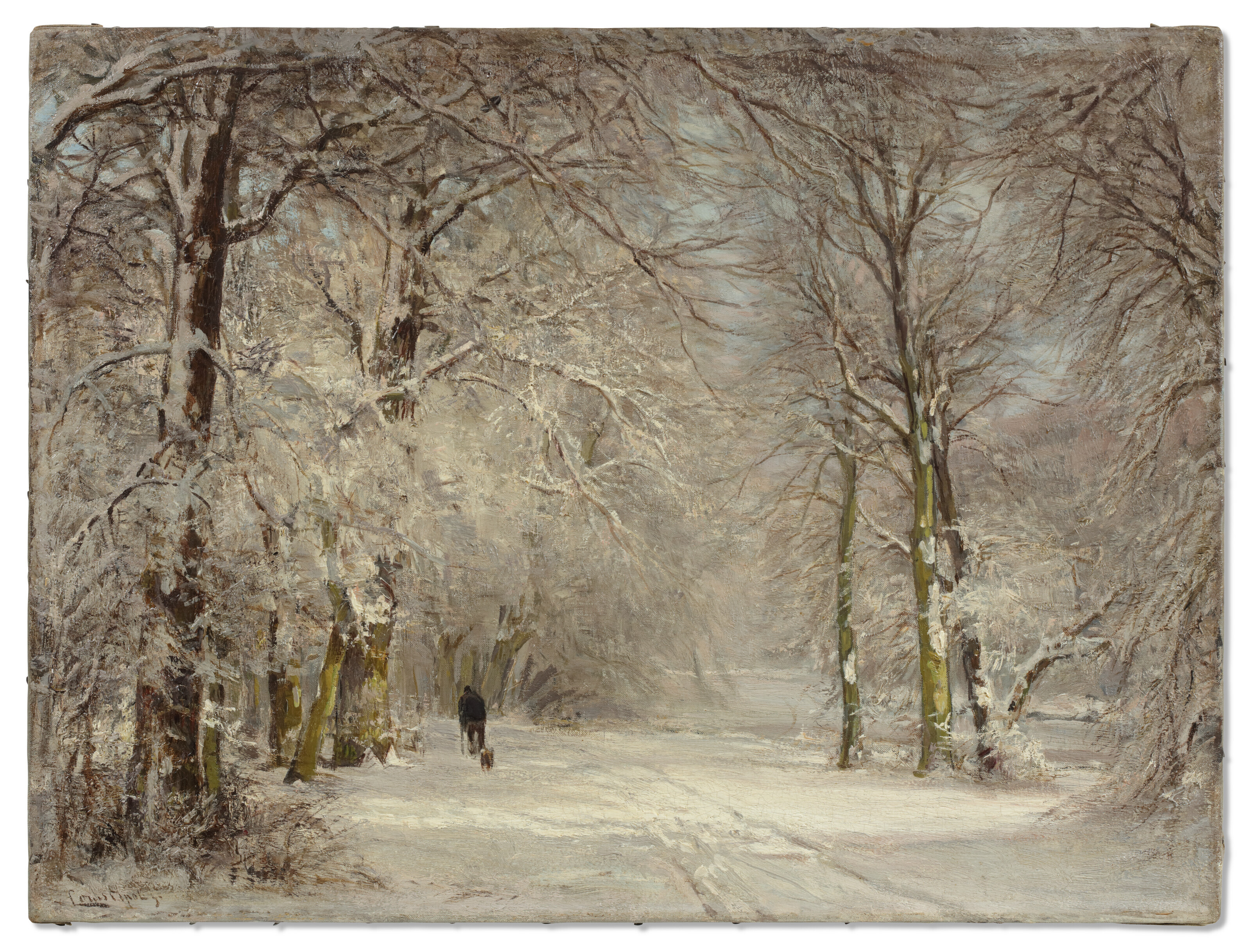 LOUIS APOL (1850-1936), A snow covered path in winter | Christie's