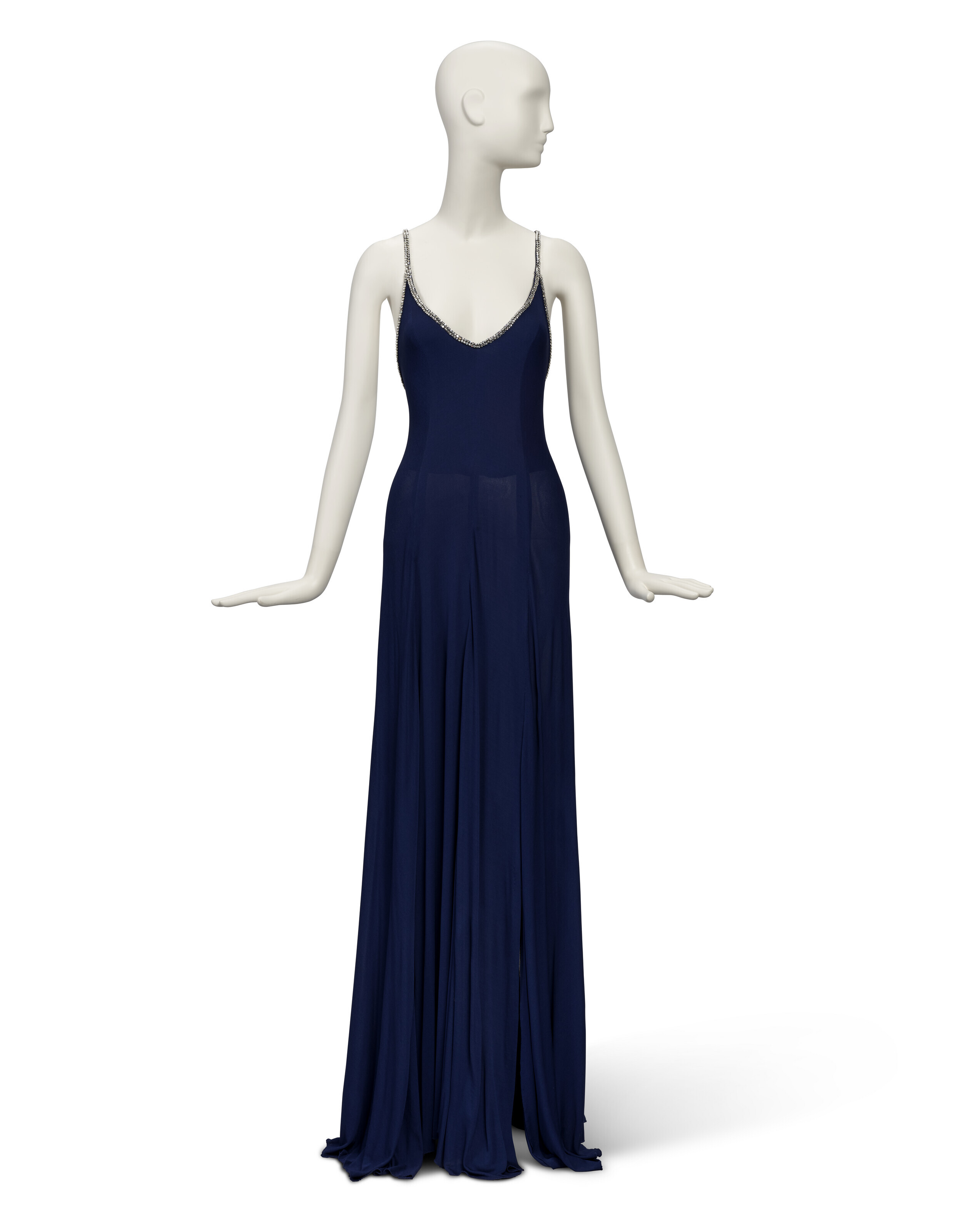 THE SPY WHO LOVED ME (1977), NAVY SILK EVENING DRESS WORN BY BARBARA 
