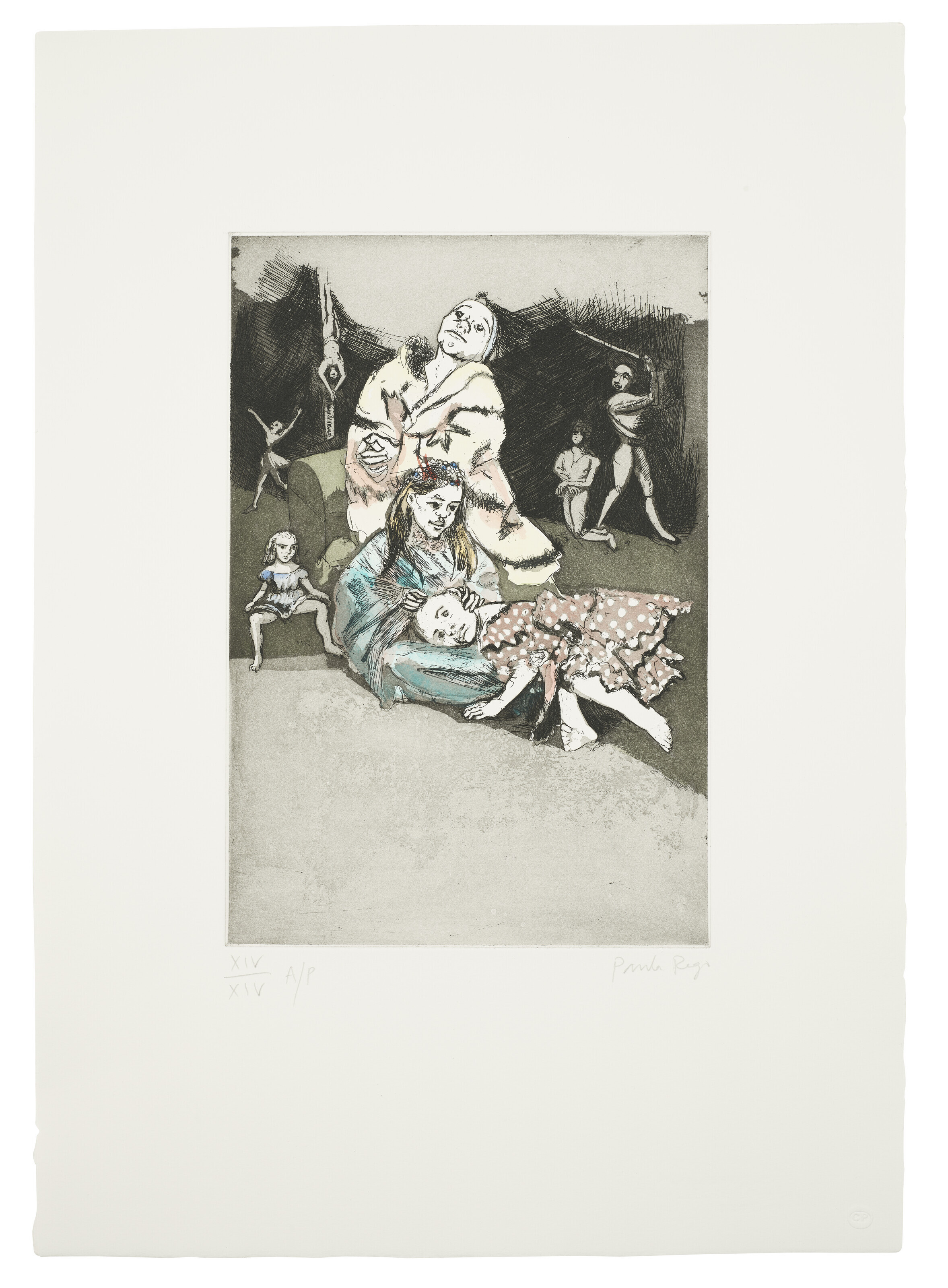 Paula Rego, Execution, from: The Children's Crusade, sold for £2,772 on 24 March 2022 at Christie's Online