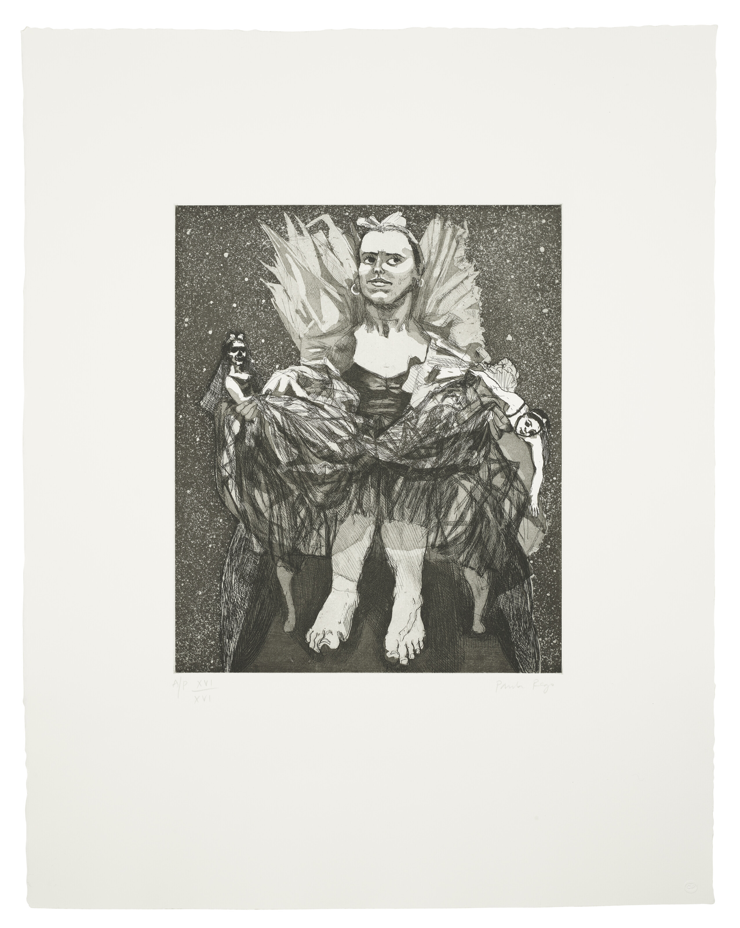 Paula Rego, Mist I, from: Pendle Witches, sold for £3,024 on 24 March 2022 at Christie's Online