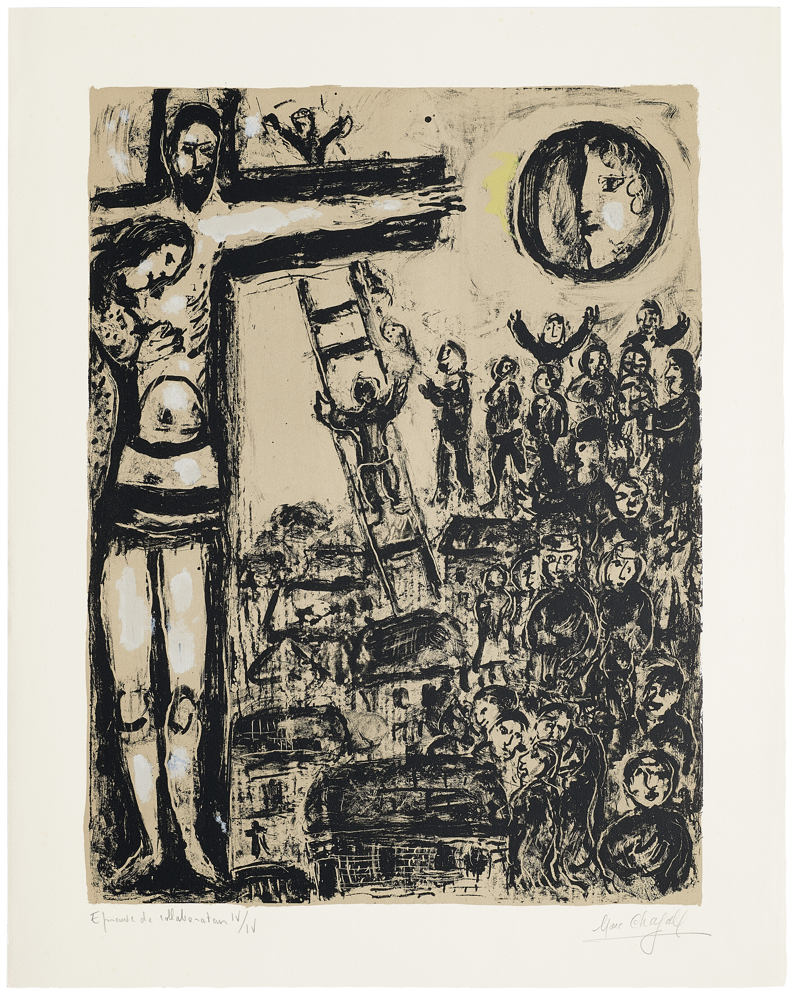 MARC CHAGALL (1887-1985), Crucifixion grise | Christie's
