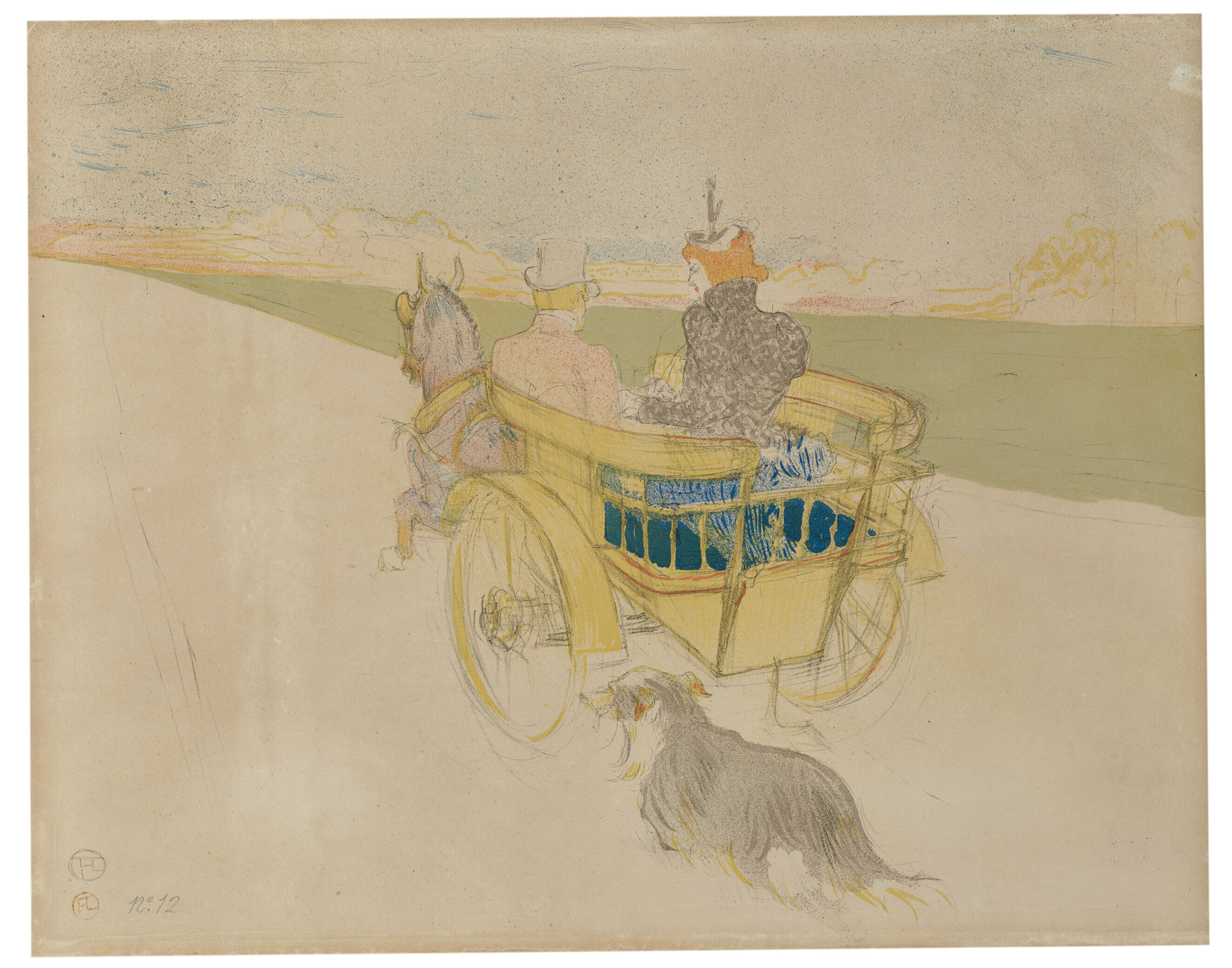 HENRI DE TOULOUSE-LAUTREC (1864-1901), Partie de Campagne