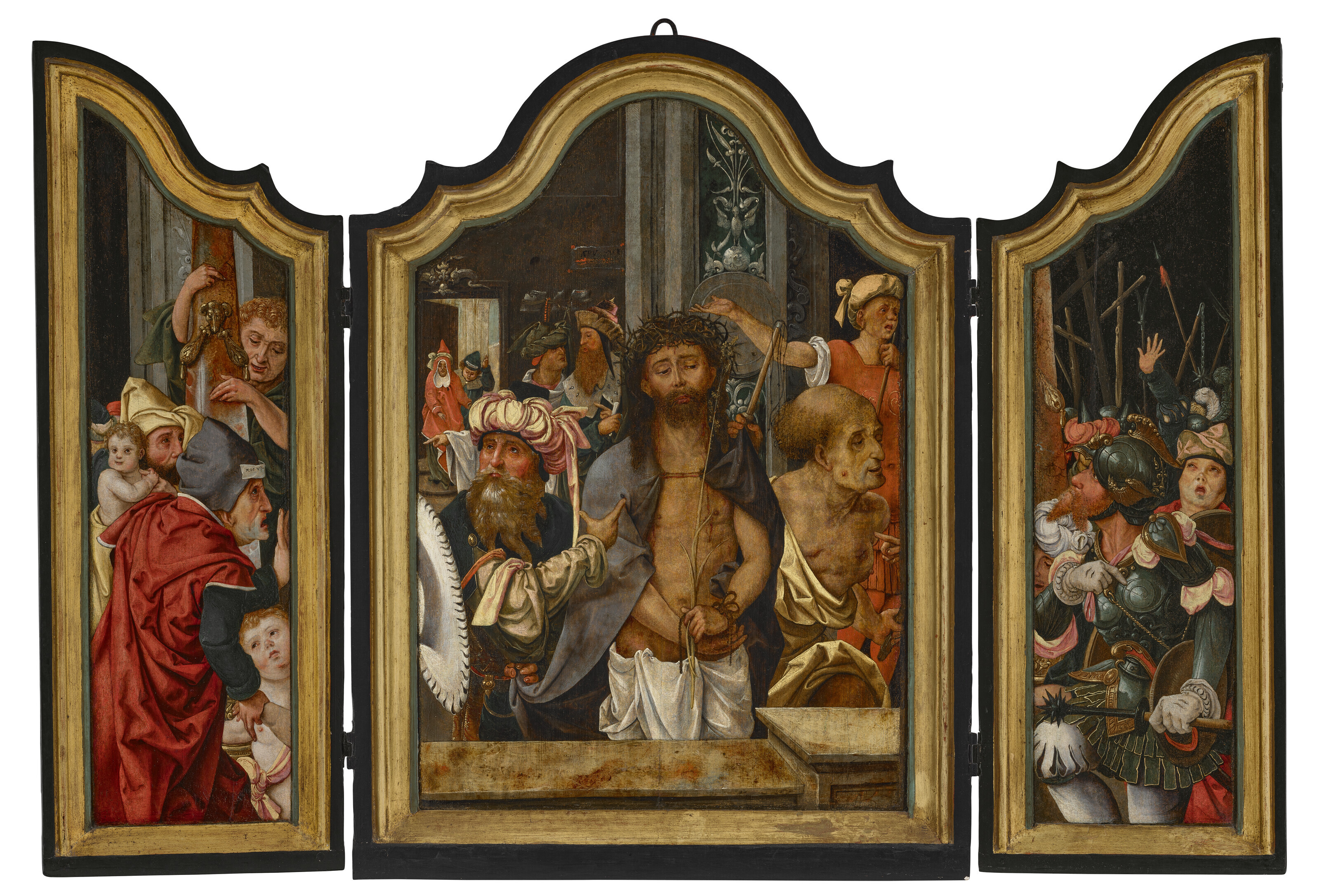 FLEMISH SCHOOL, CIRCA 1540, Ecce Homo - a triptych | Christie's