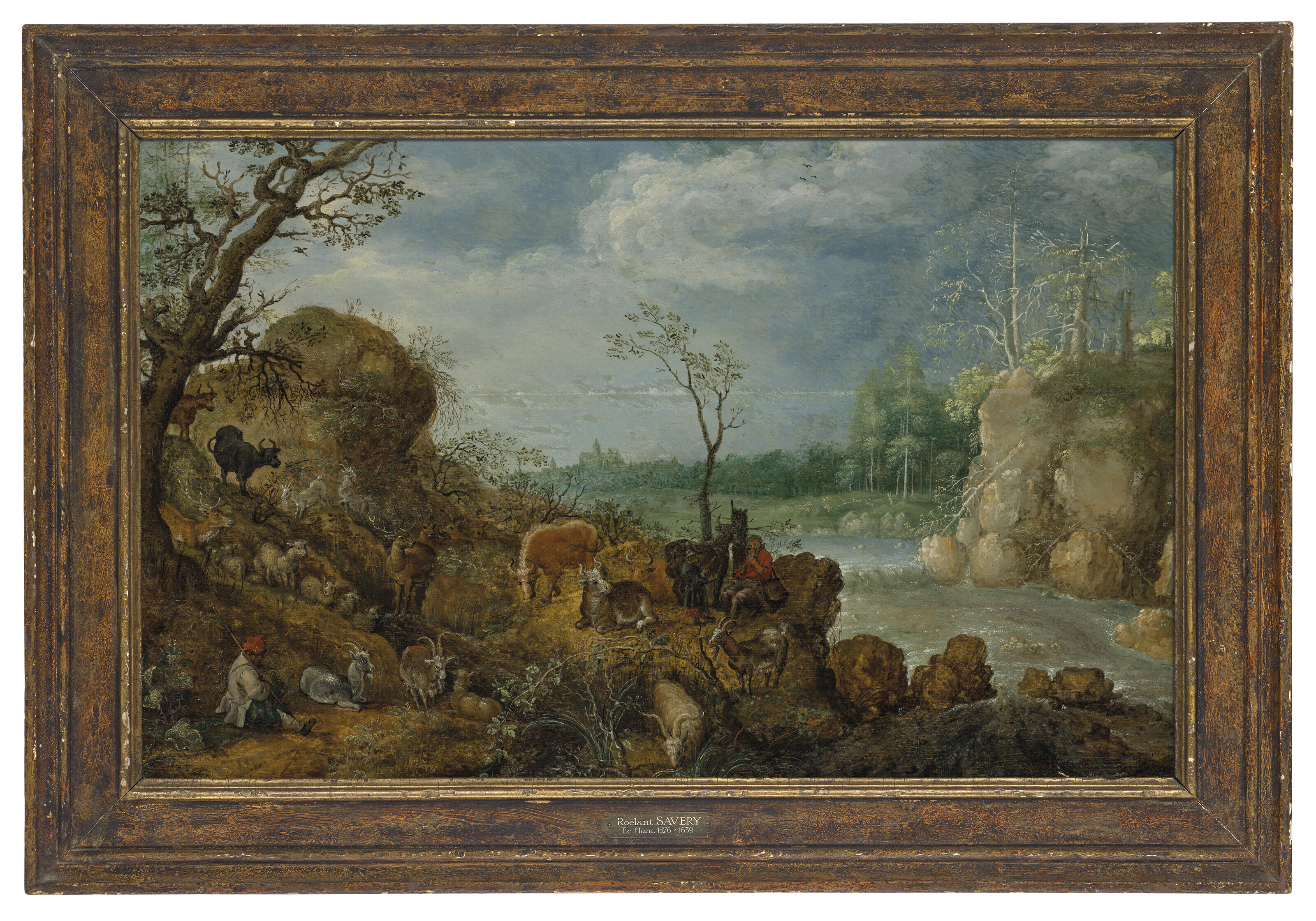 ROELANDT SAVERY (KORTRIJK 1576-1630 UTRECHT), A river landscape with ...