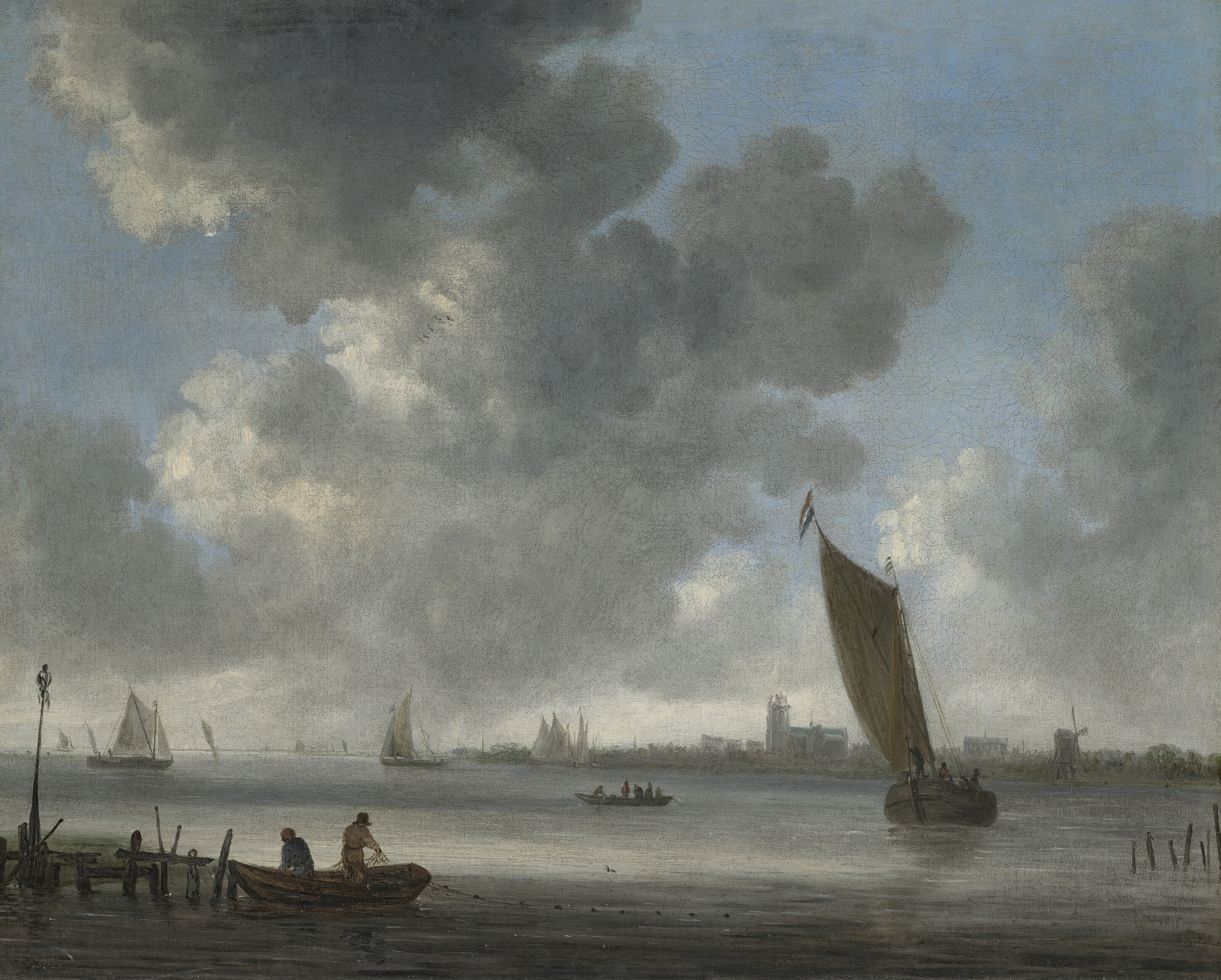 CIRCLE OF SALOMON VAN RUYSDAEL (NAARDEN 1602-1670 HAARLEM), Boats