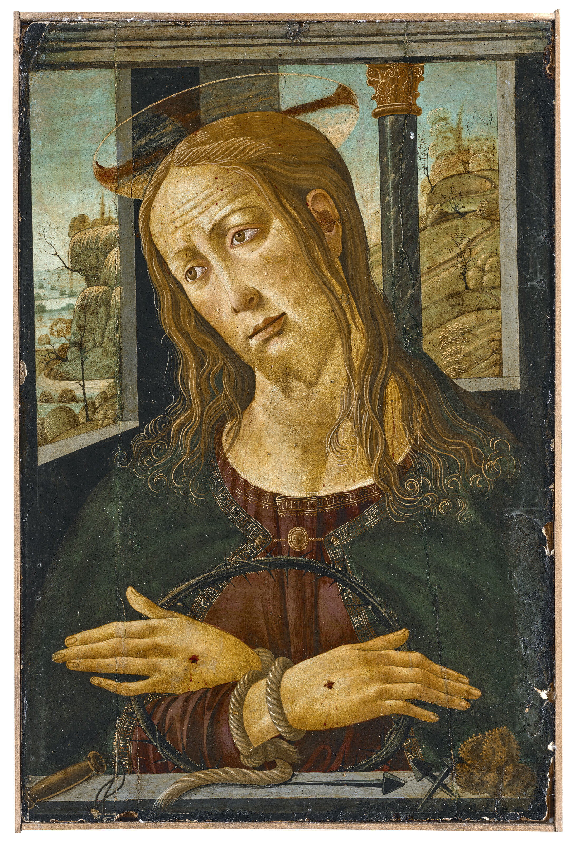 Catalog image of Christ with the symbols of the Passion