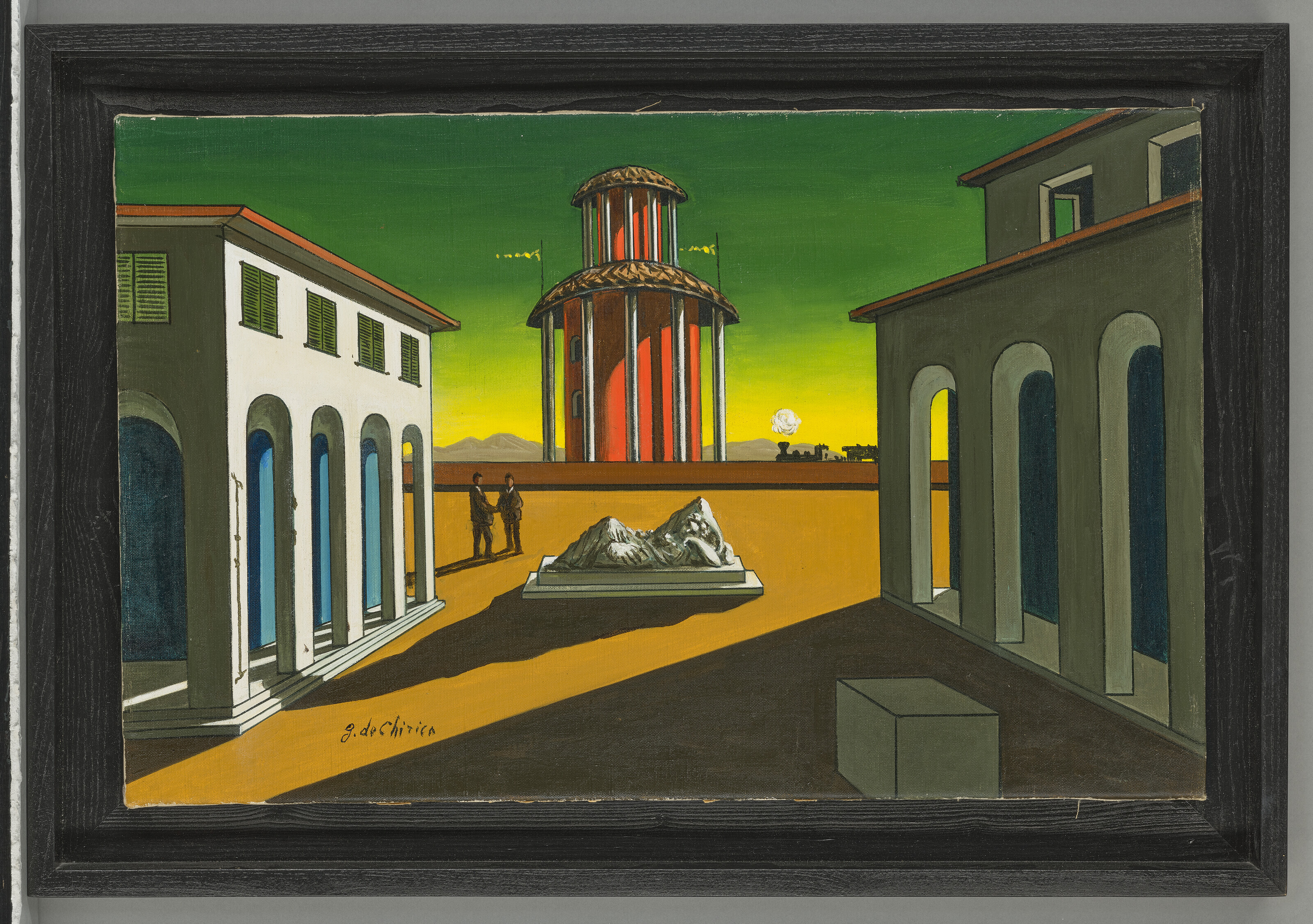 GIORGIO DE CHIRICO (1888-1978), Piazza d'Italia con Arianna