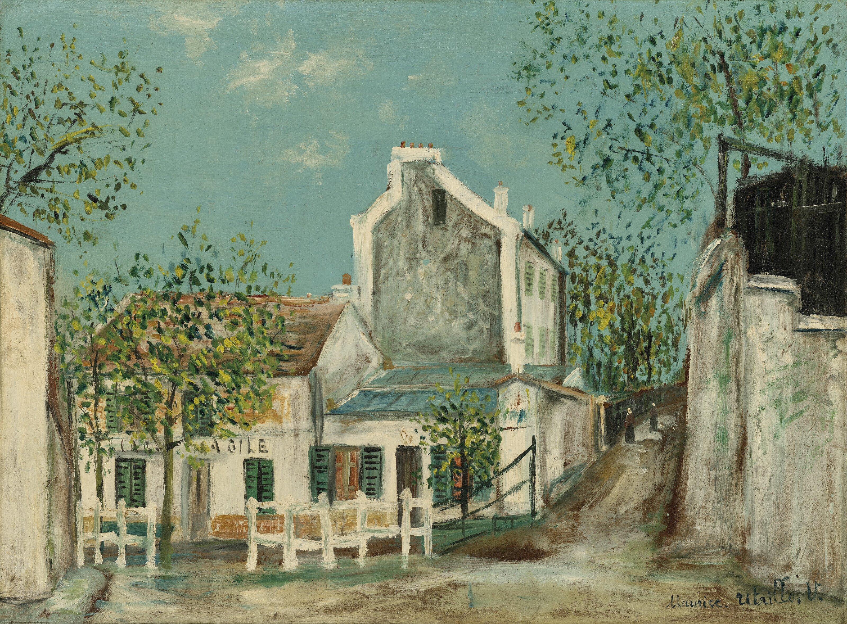 Le Lapin Agile à Montmartre by Maurice Utrillo on artnet