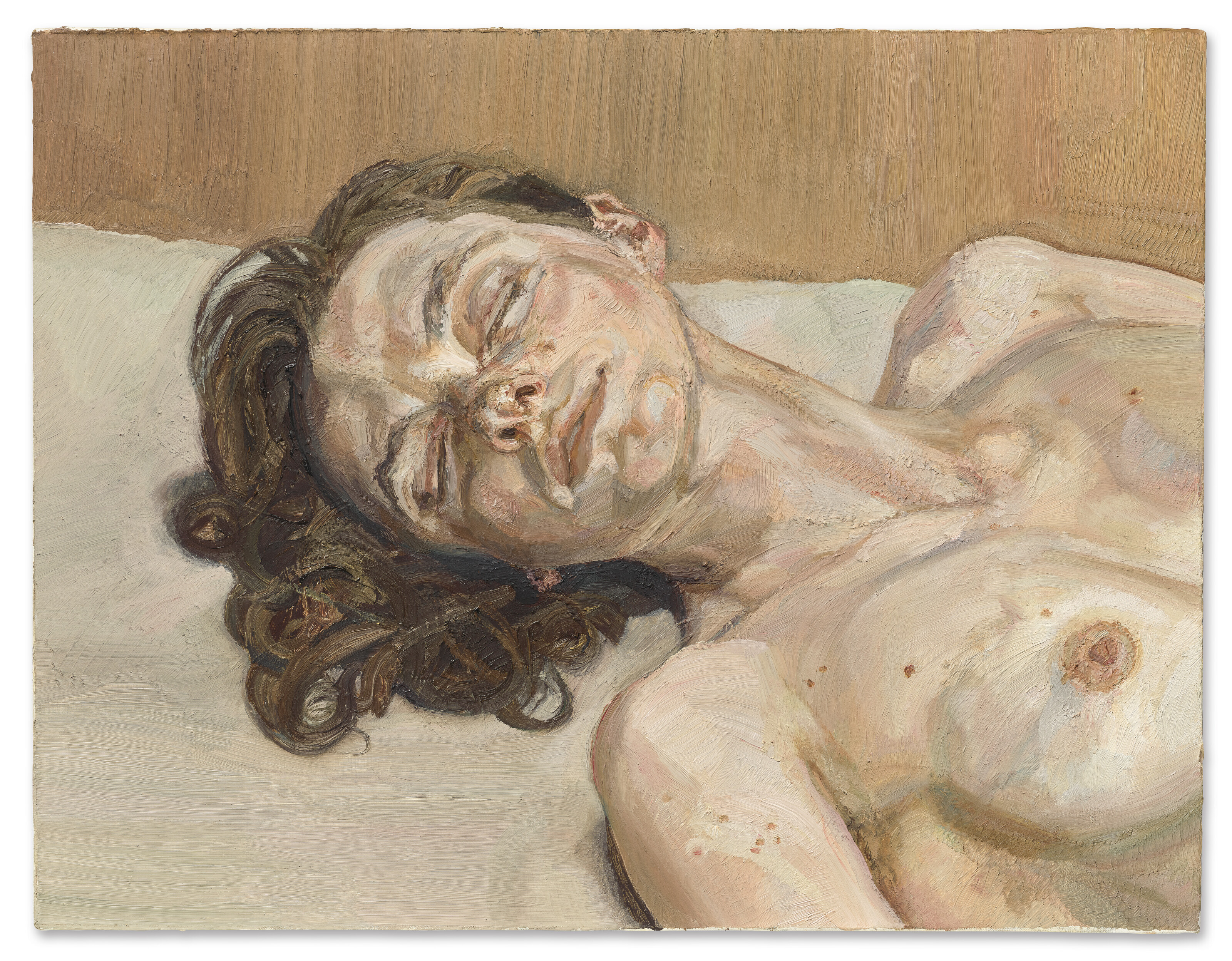 Lucian Freud, Girl with Closed Eyes, 1986-87, sold for £15,174,500 on 1 March 2022 at Christie's in London