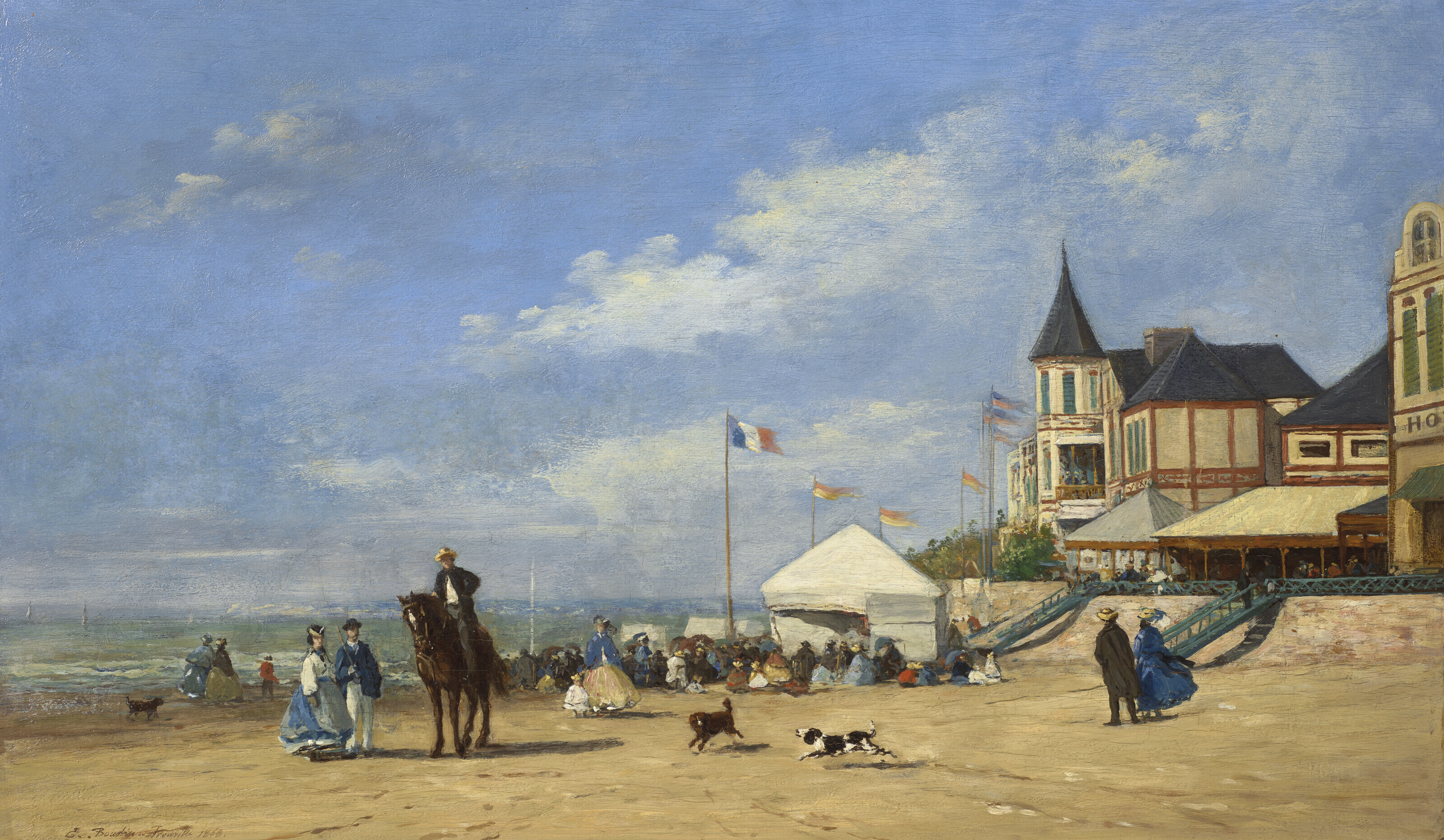 EUGÈNE BOUDIN (1824-1898), La plage de Trouville | Christie's