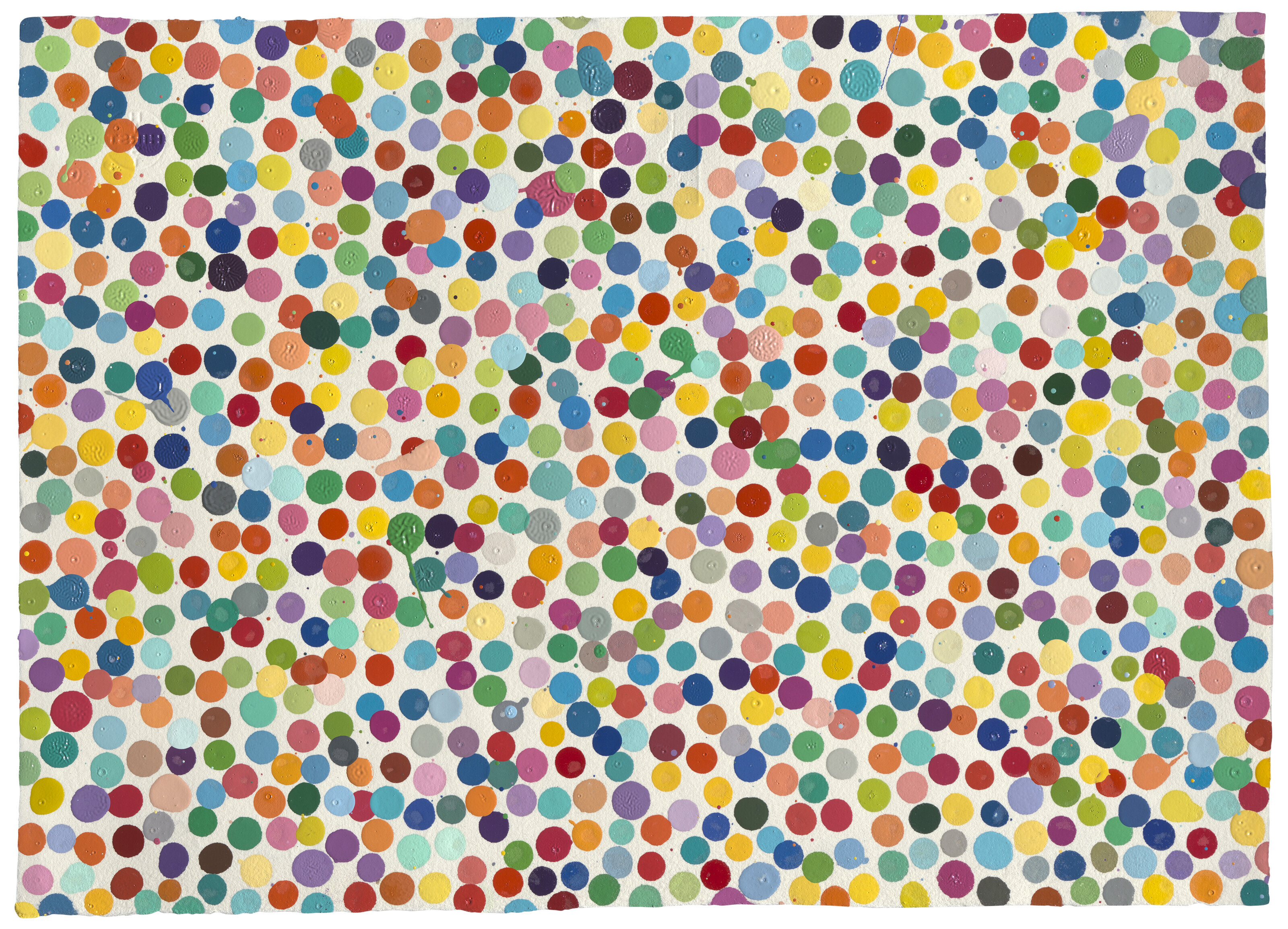 Damien Hirst (b. 1965),&nbsp;Took it too far, 2016.&nbsp;Enamel on paper, in original packing. Executed in 2016. Sold for &pound;20,160 on&nbsp;9 March 2022 at Christie&rsquo;s Online