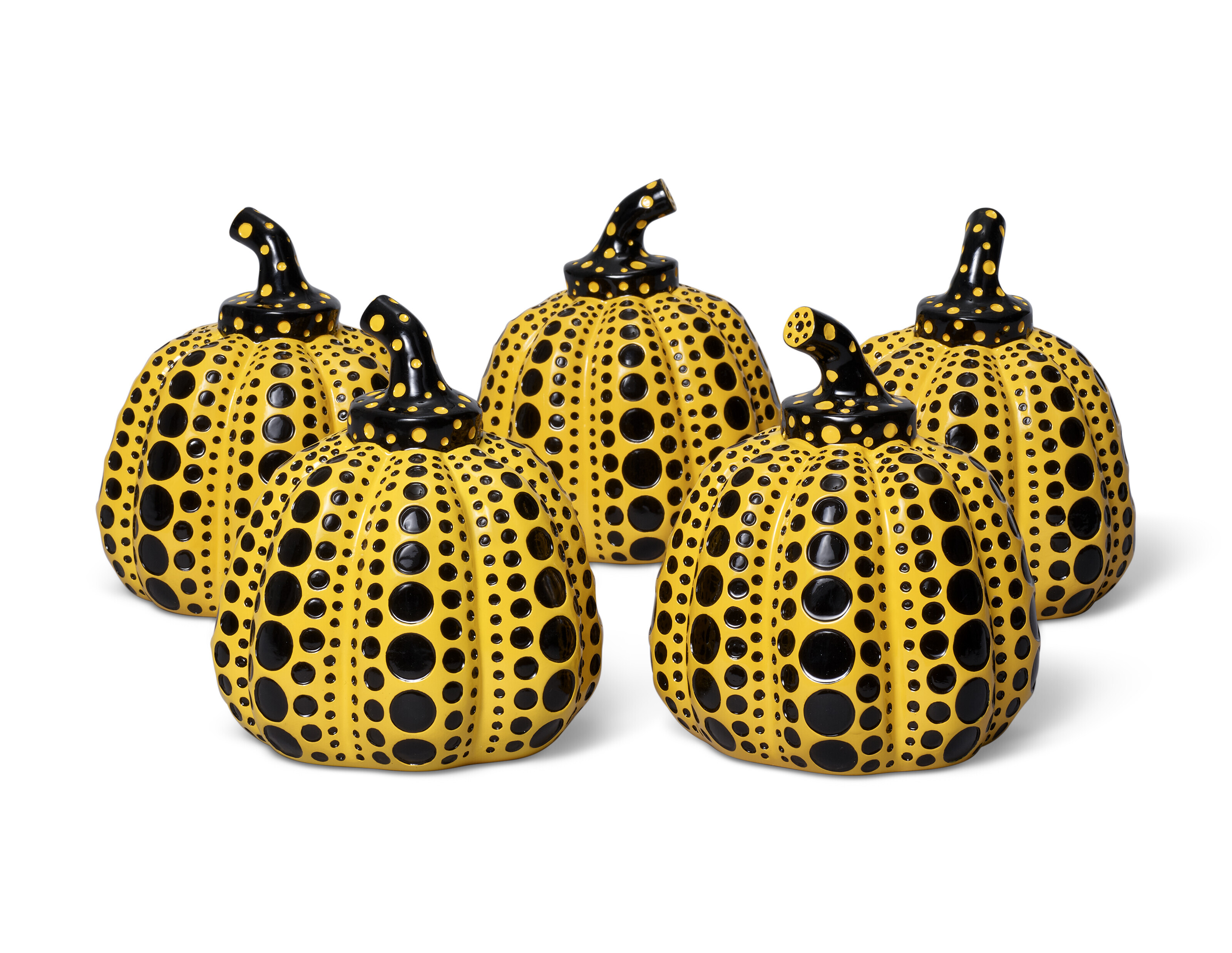 YAYOI KUSAMA (B. 1929), (i)-(v): Untitled (Yellow Pumpkin