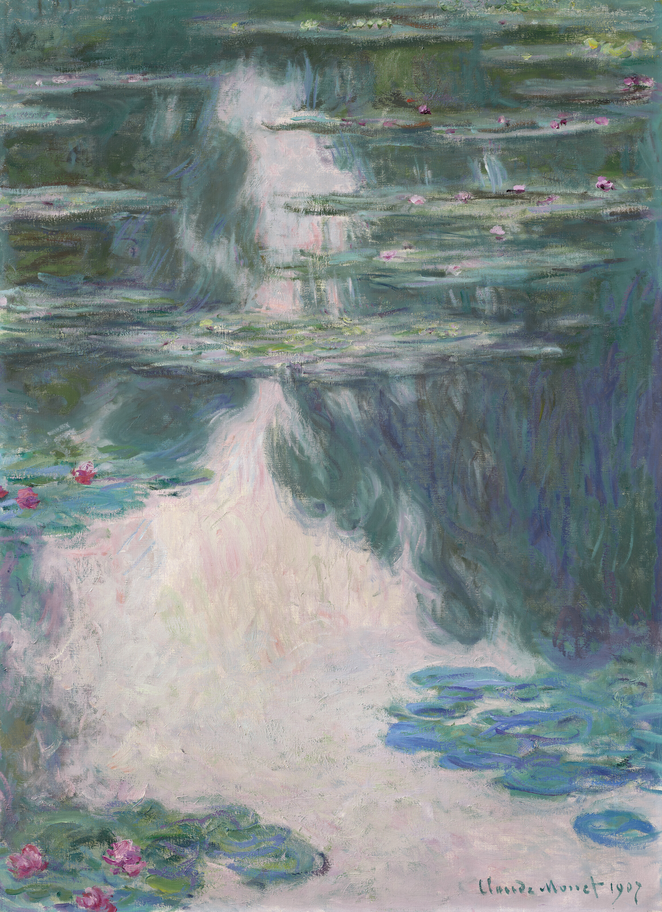 Claude Monet (1840-1926), Nymph&eacute;as, temps gris, 1907. Sold for &pound;30,059,500 on 28 June 2022 at Christie&rsquo;s in London
