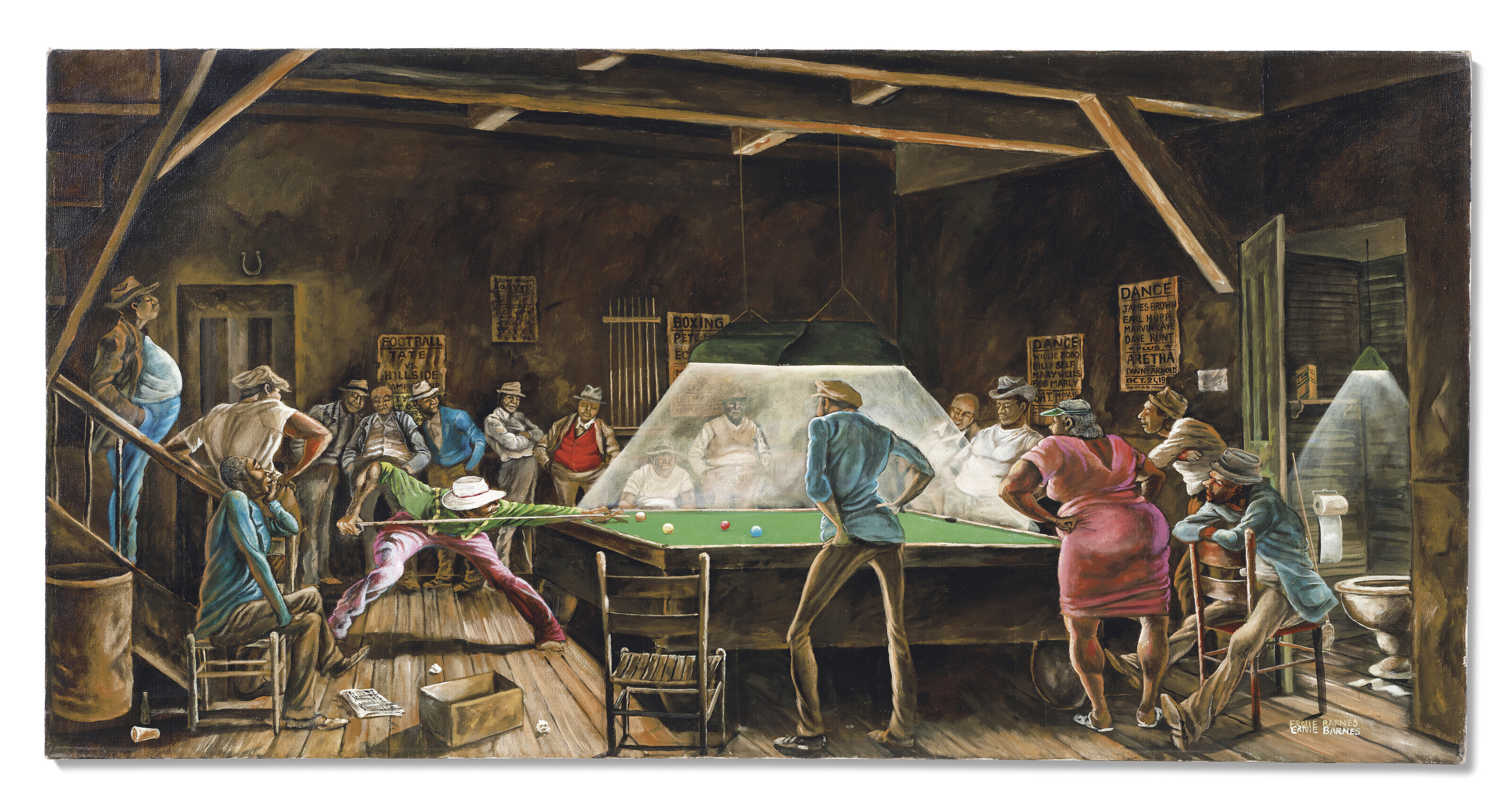 Buy Supreme x Ernie Barnes Baggy Denim Short 'Pool Hall