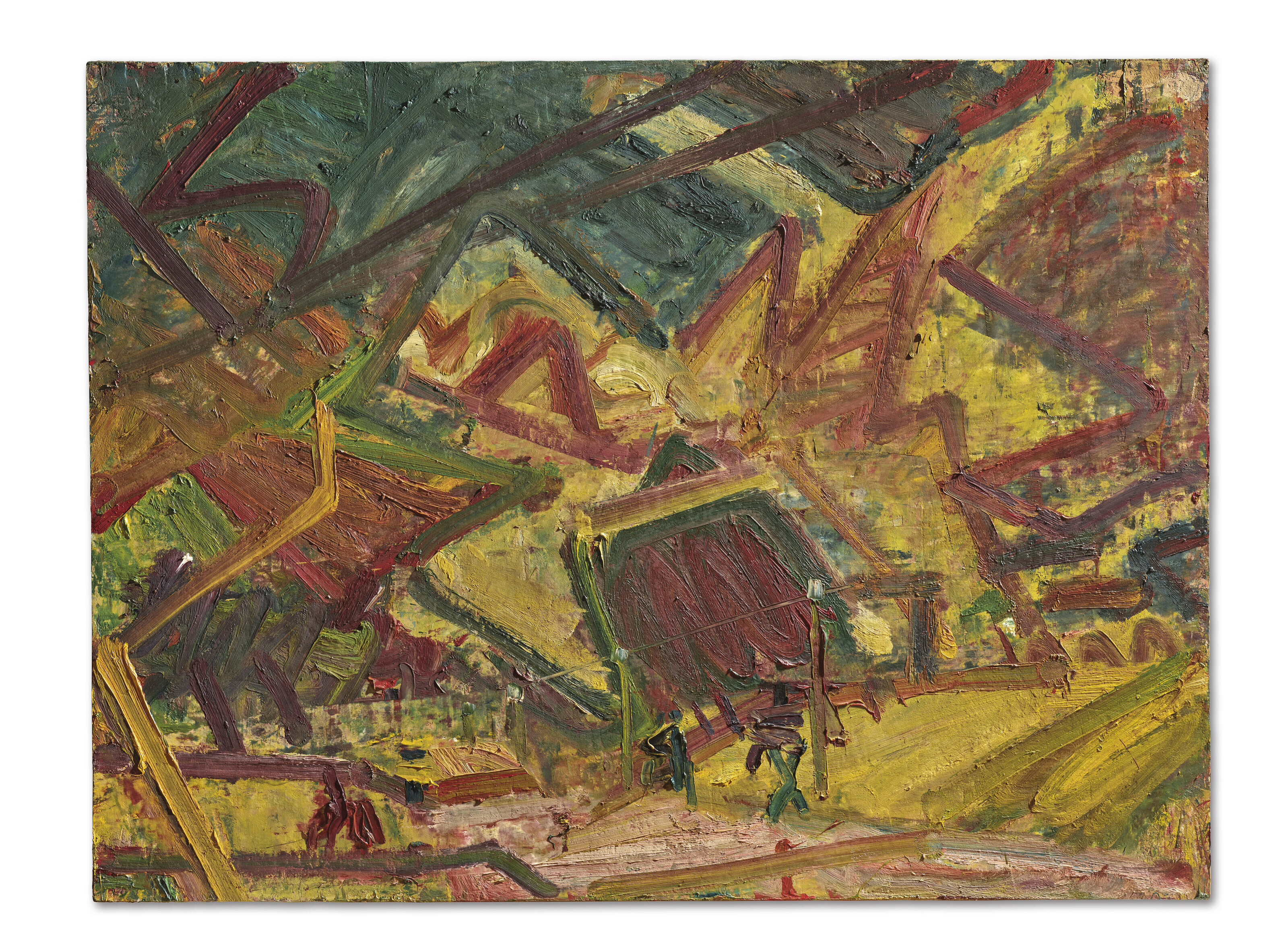 Frank Auerbach, Primrose Hill, 1978, sold for £2,442,000 on 13 October 2022 at Christie's in London