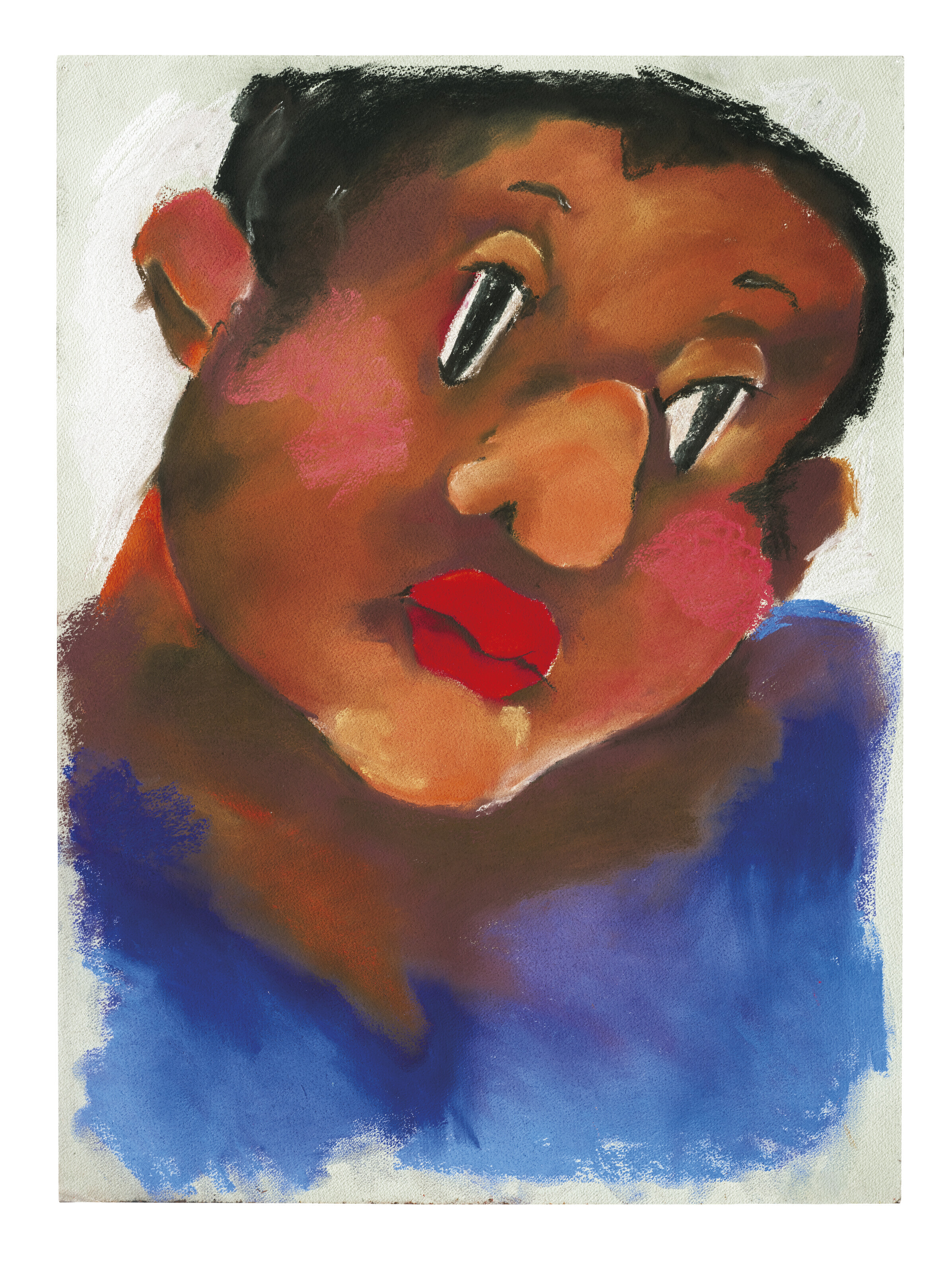 Cristina BanBan (b. 1987), Tess, 2019. Pastel and charcoal on paper. 29⅞ x 22 in (76 x 56 cm). Sold for £22,680 on 18 October 2022 at Christie’s Online