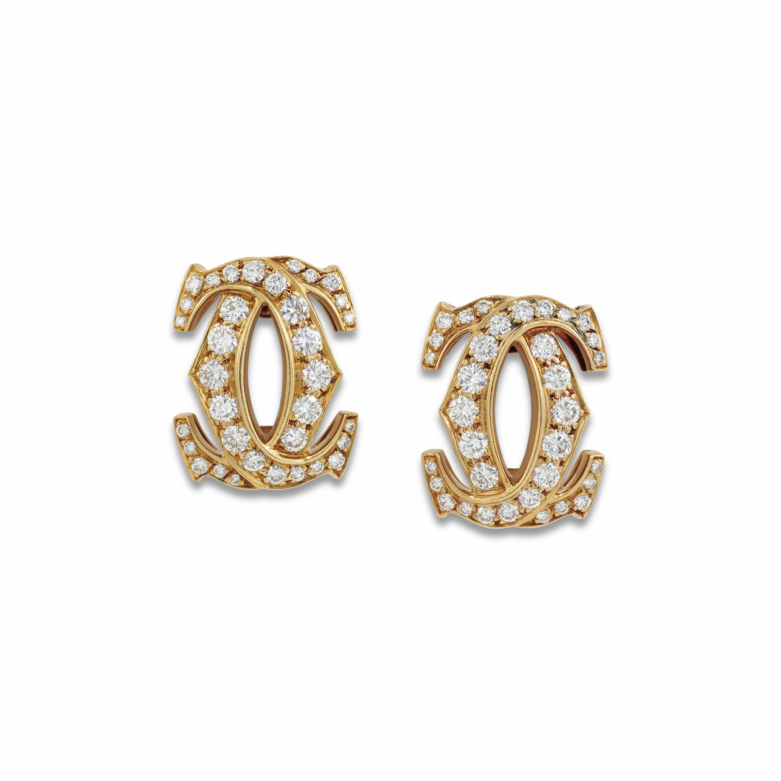 CARTIER GOLD AND DIAMOND 'PENELOPE' EARRINGS, Christie’s