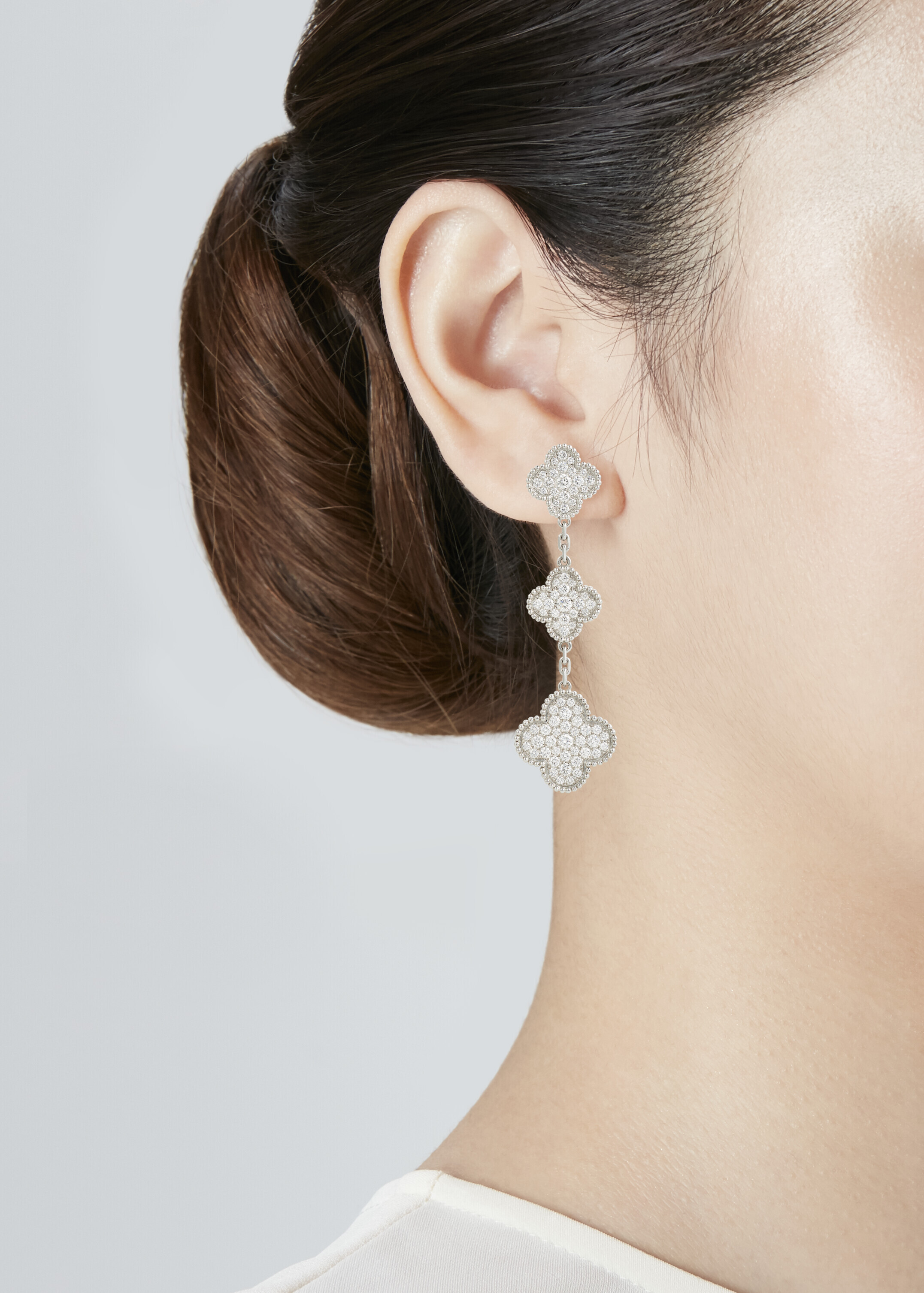 VAN CLEEF ARPELS 'MAGIC ALHAMBRA' DIAMOND EARRINGS, Christie's