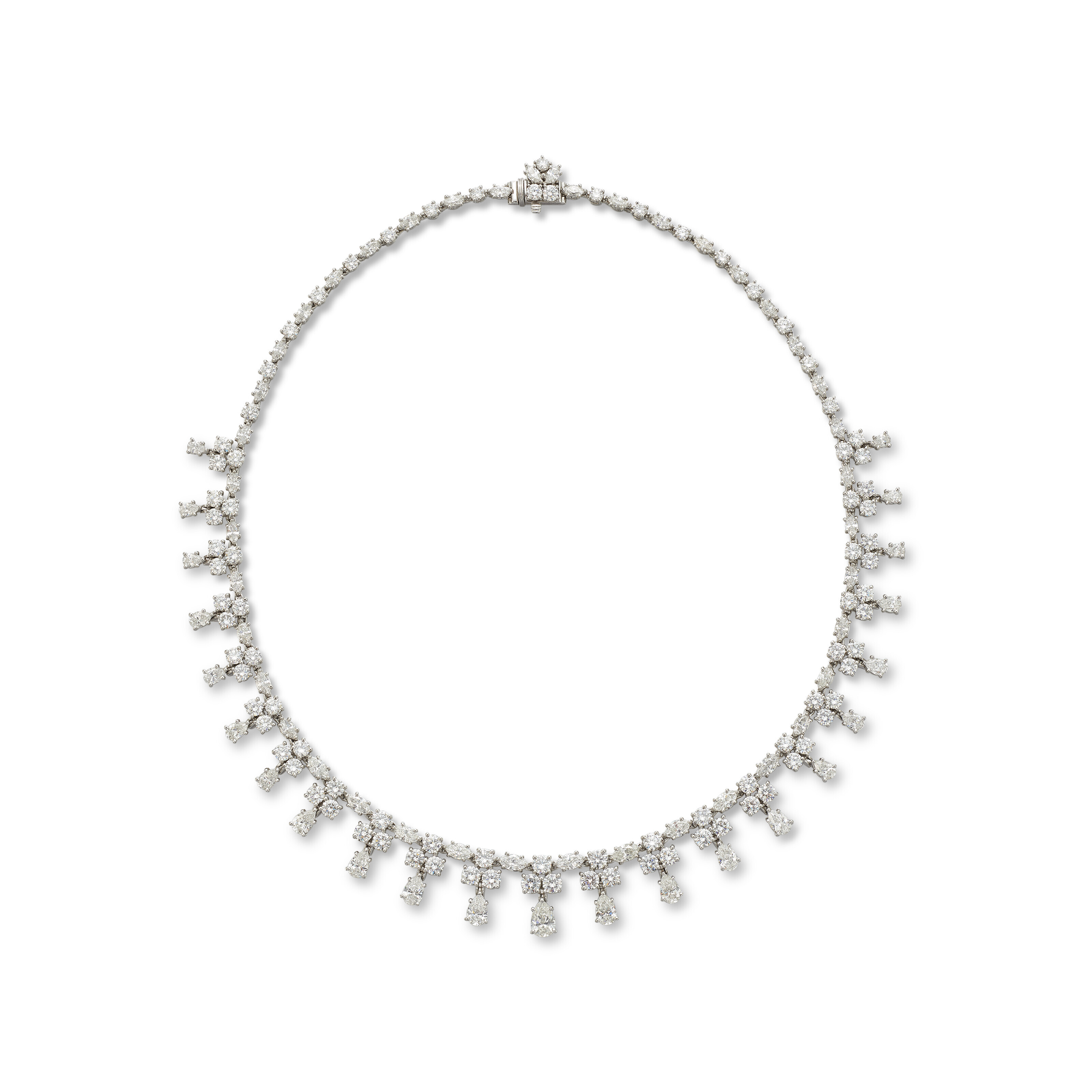 A diamond necklace by Harry Winston. Estimate: &pound;40,000-60,000. Offered in Jewels Online: The London Edit, 11-25 November 2022, Christie&rsquo;s Online