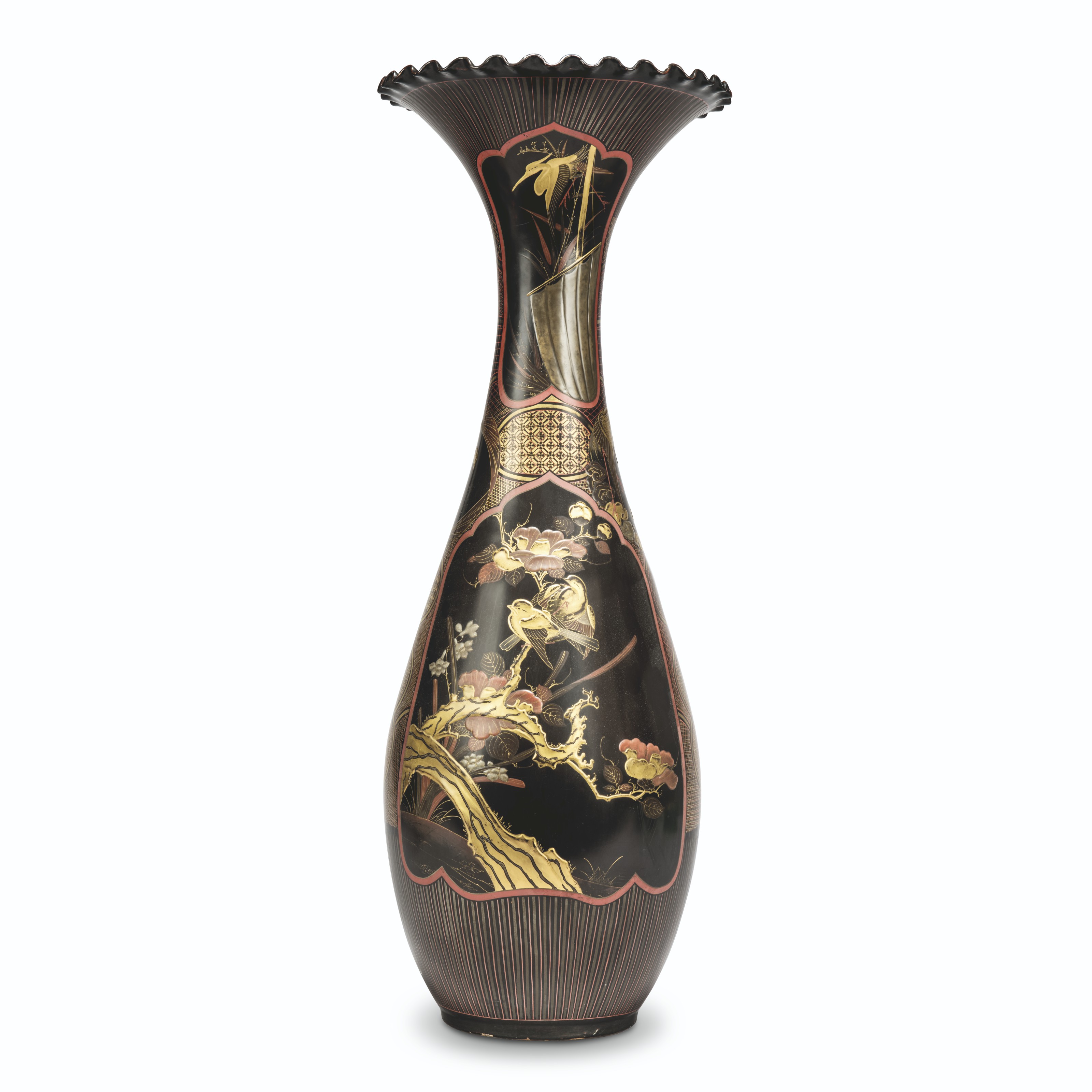 Maurice Utrillo、VASE 、海外版超希少レゾネ、新品額付 A JAPANESE LACQUERED-PORCELAIN LARGE VASE, MEIJI PERIOD
