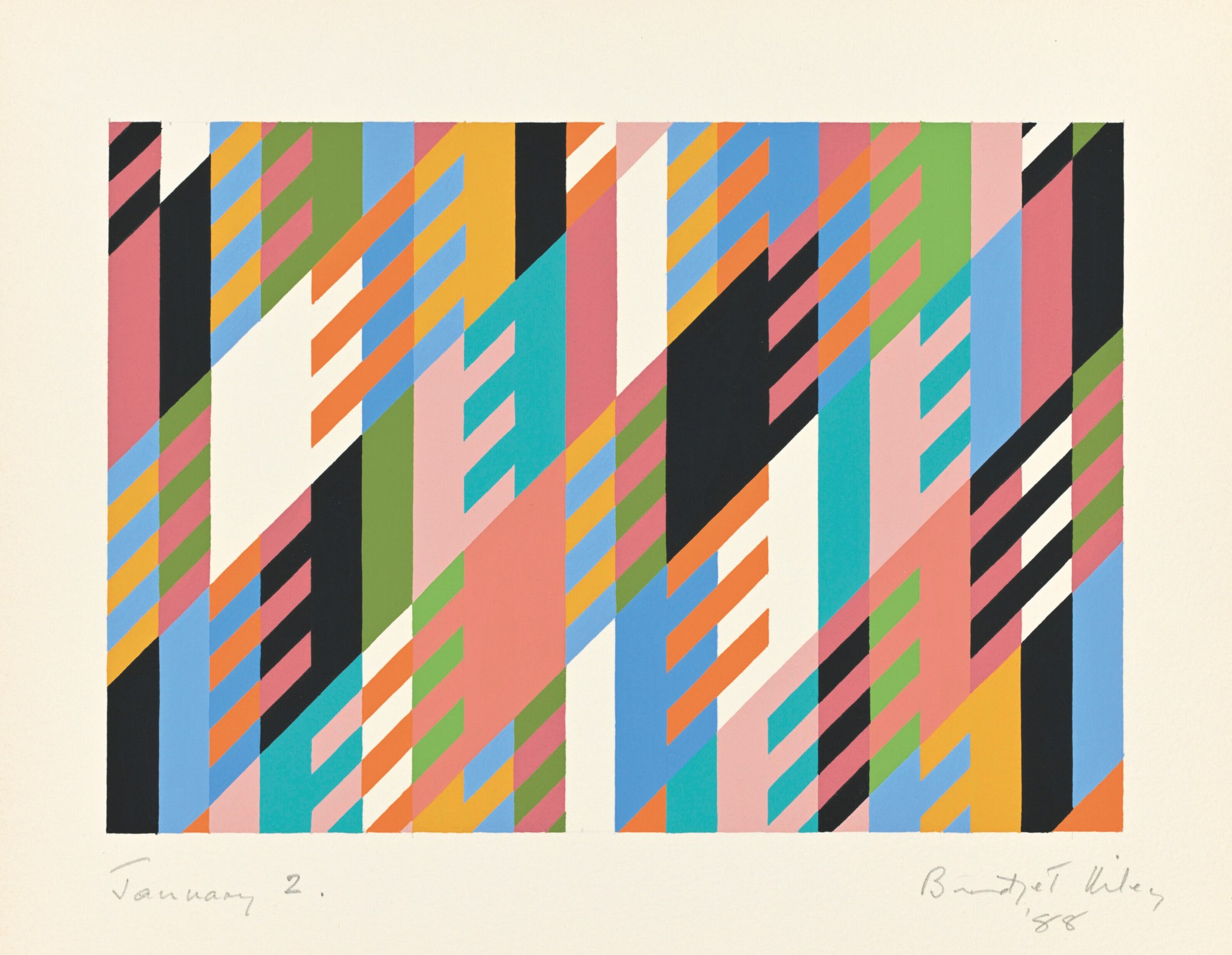 BRIDGET RILEY, C.H. (B. 1931), January 2 | Christie's