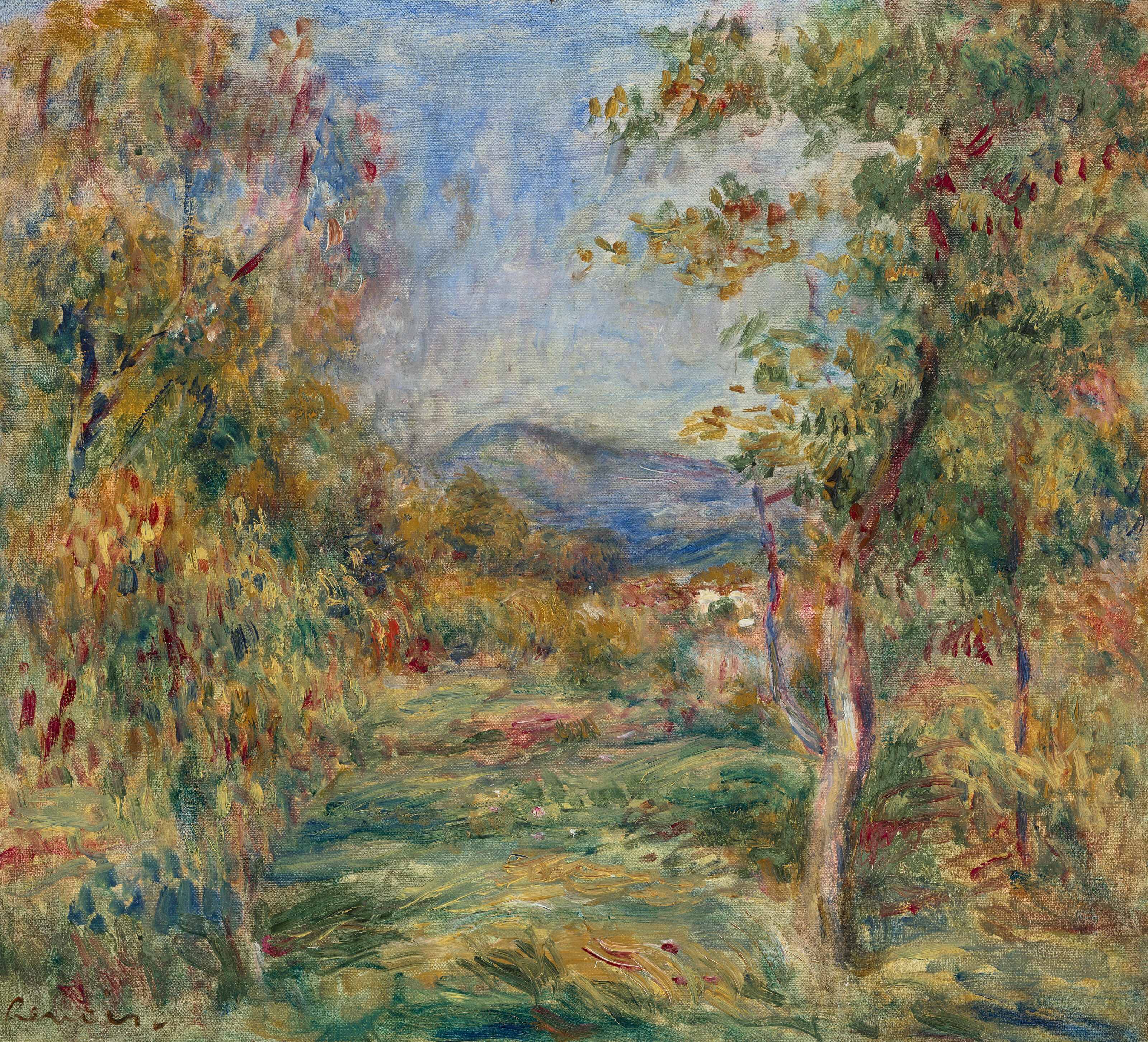 PIERRE-AUGUSTE RENOIR (1841-1919), Paysage de Cagnes | Christie's
