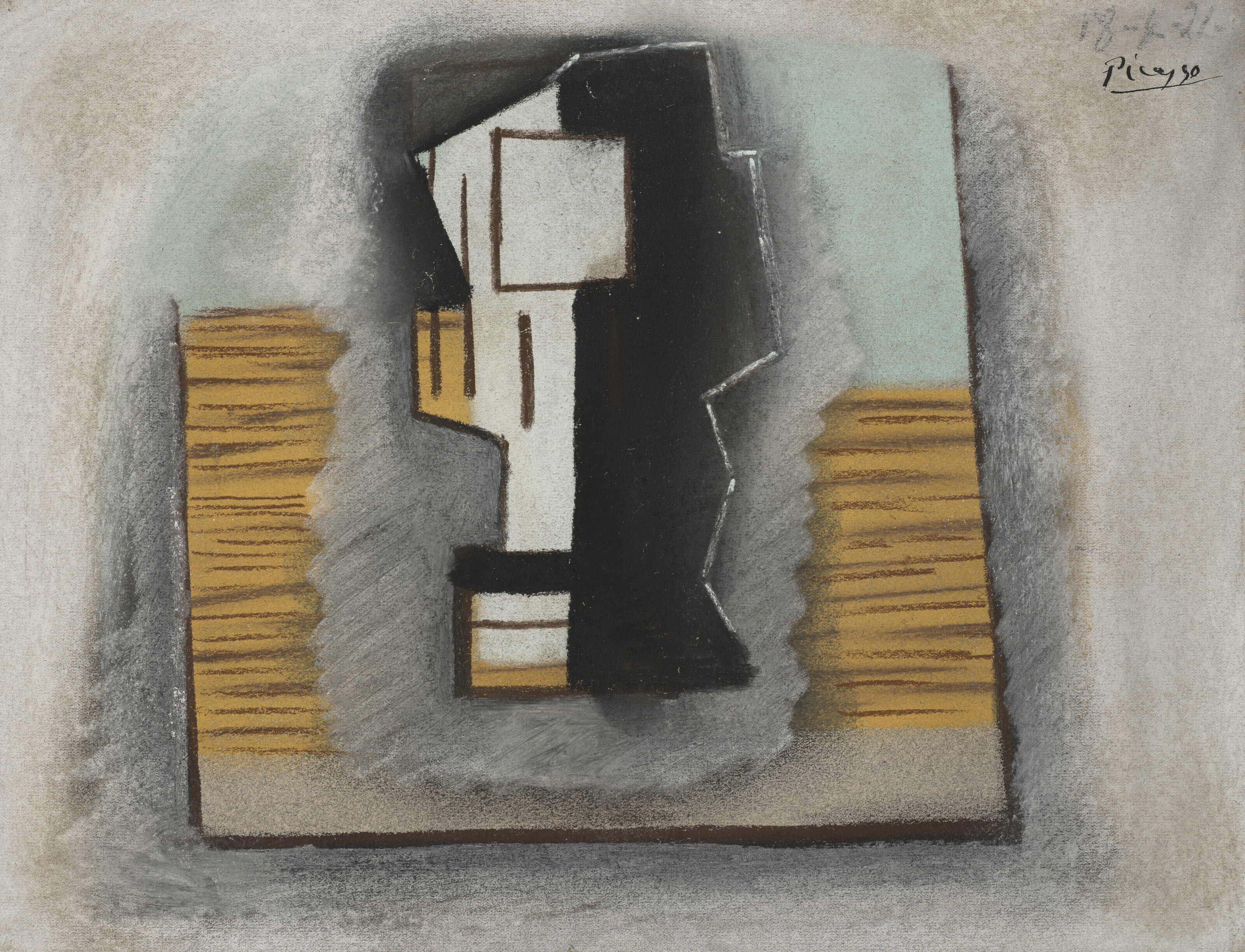 Pablo Picasso (1881-1973), Nature morte, 18 April 1921. Pastel on tinted paper. 9⅞ x 12⅞ in (25 x 32.6 cm). Sold for &pound;189,000 on 29 June 2022 at Christie&rsquo;s in London