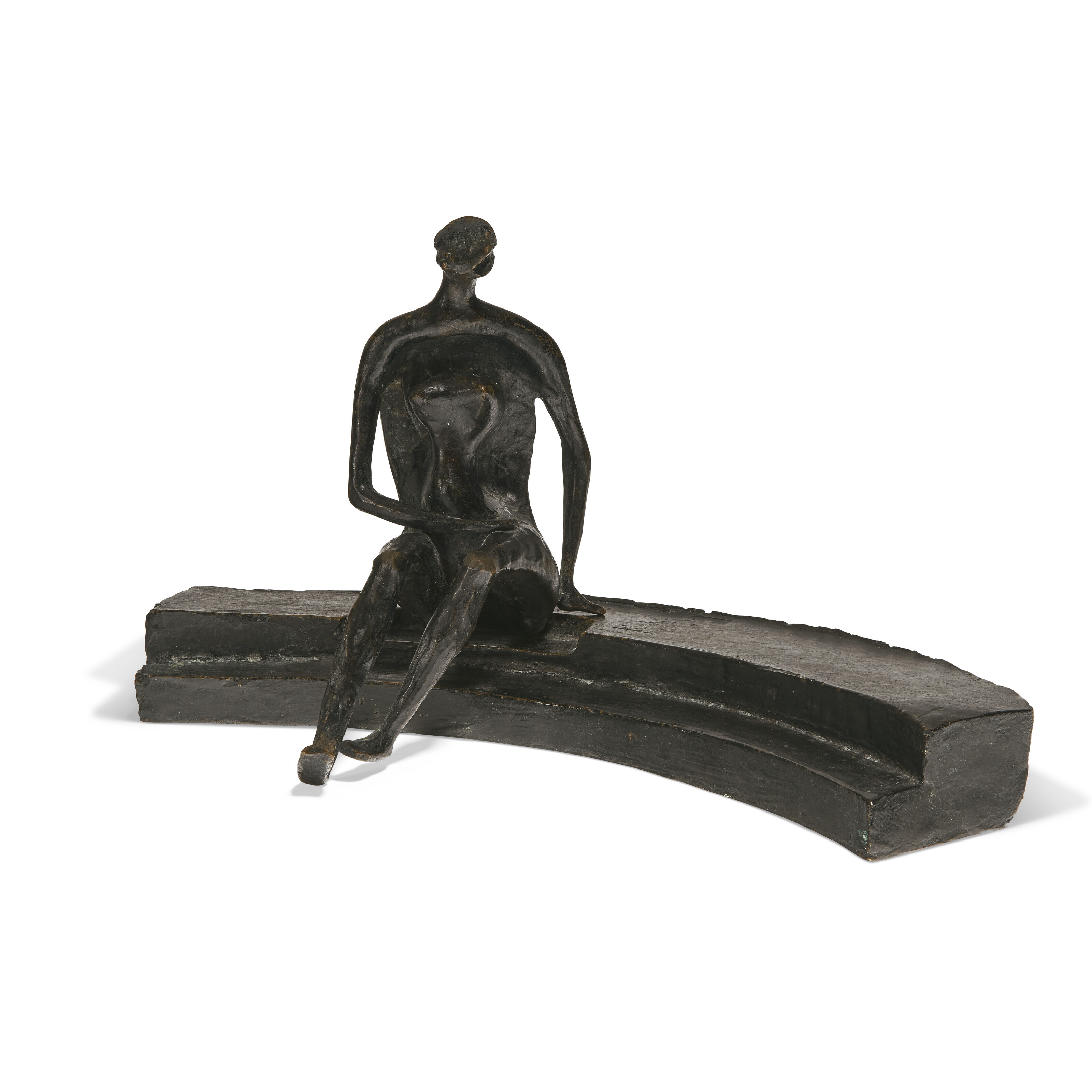 Seated Figure on Circular Steps