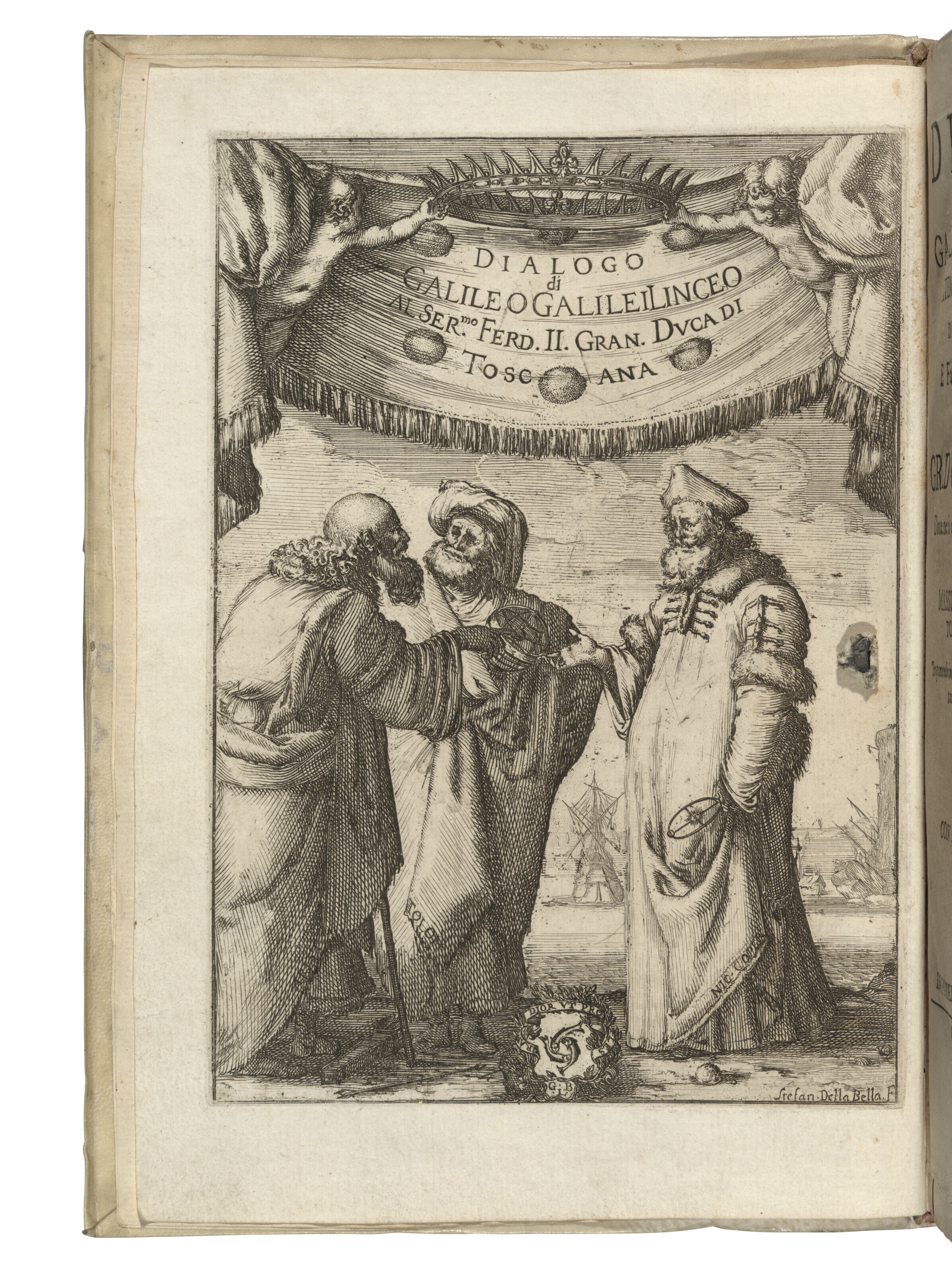 Galilei, Galileo (1564-1642), Dialogo... Sopre i due massimi sistemi del mondo Tolemaico, e Copernicano. Florence: Gian Battista Landini, 1632. Sold for &pound;88,200 on 13 July 2022 at Christie&rsquo;s in London
