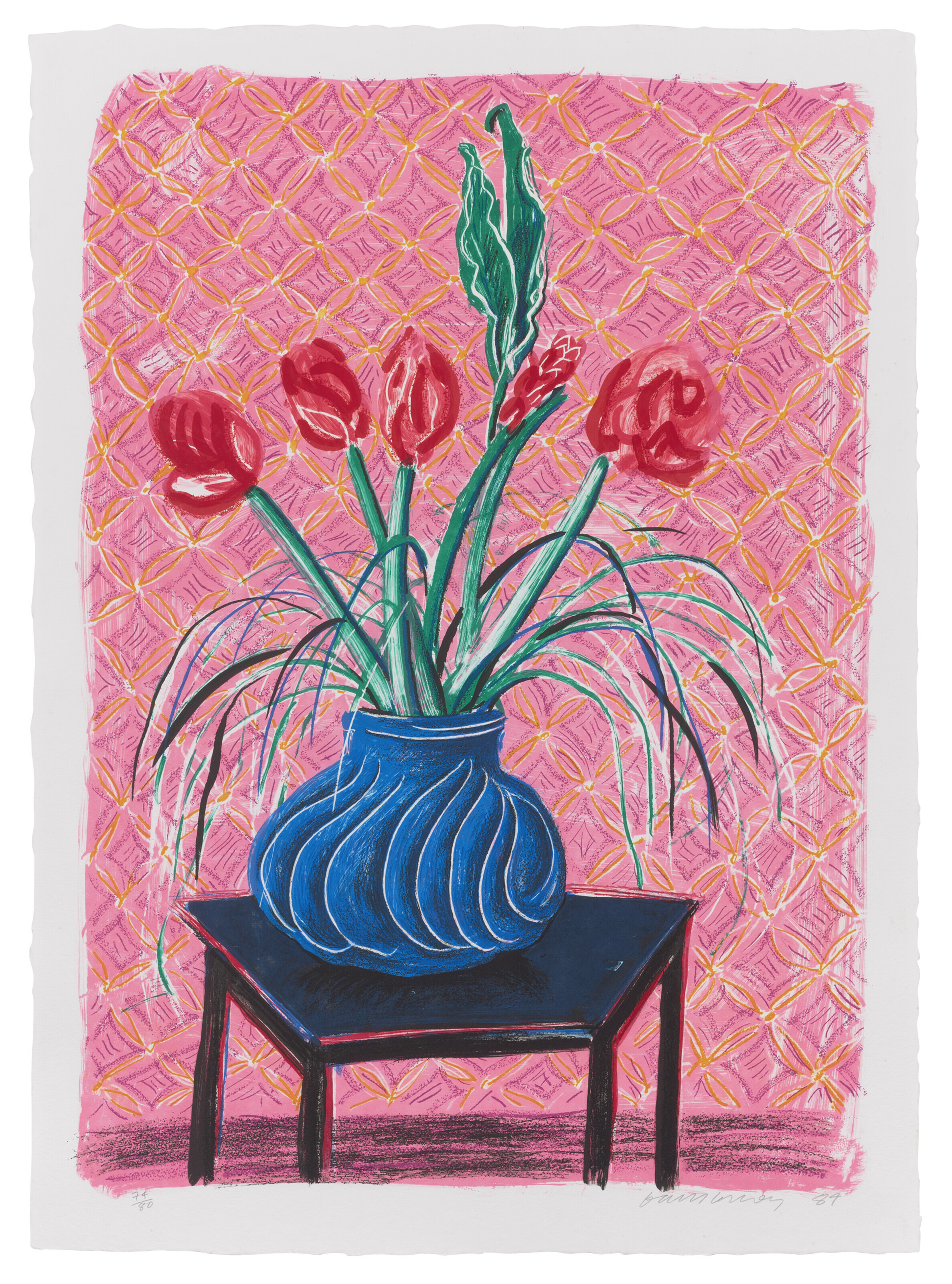 版画 David Hockney Amaryllis in Vase poster 2022_CKS_21036_0001_000(