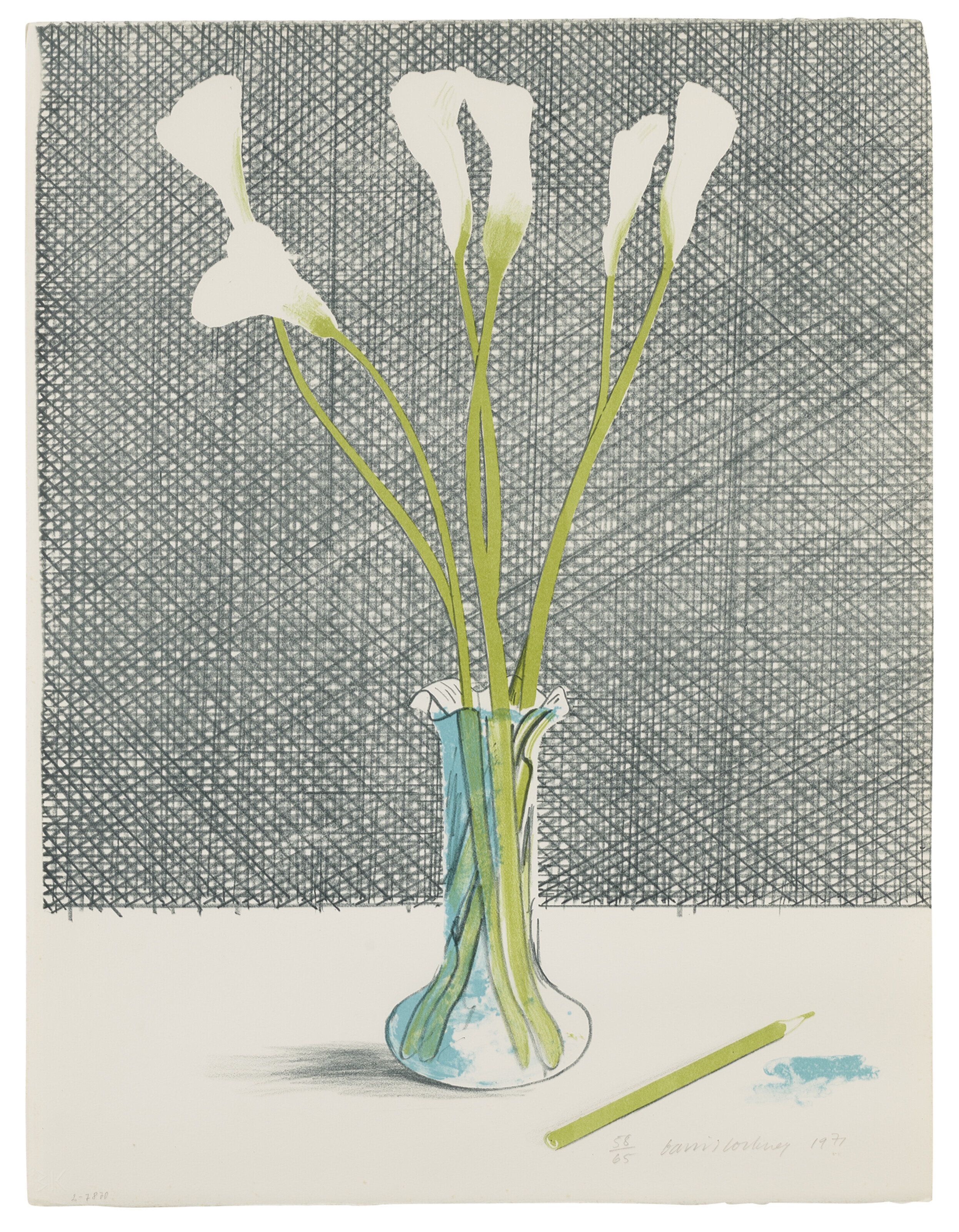 DAVID HOCKNEY (b. 1937), Amaryllis in a Vase, from: Moving Focus