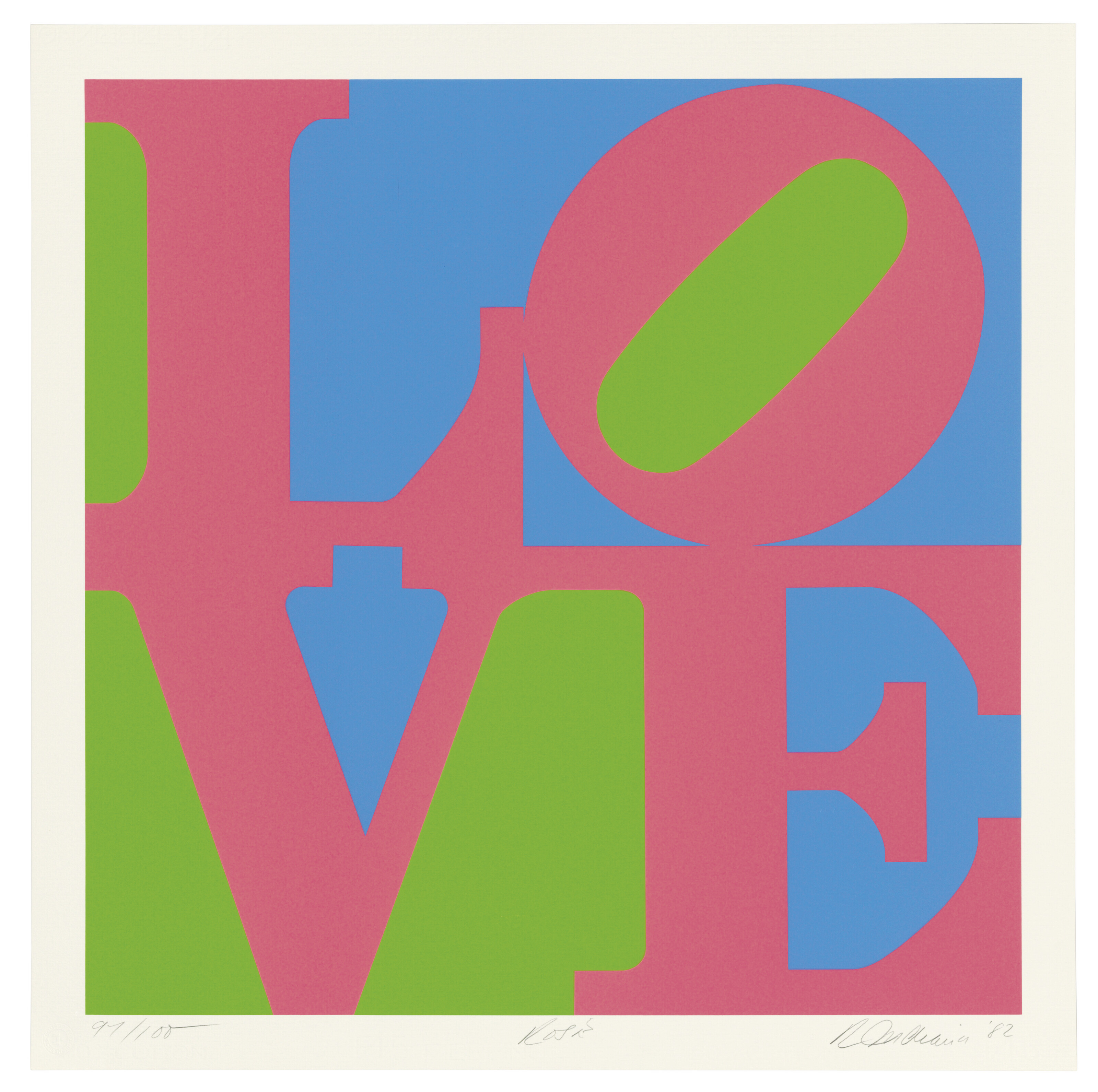 ROBERT INDIANA (B. 1928), The Garden of Love | Christie's