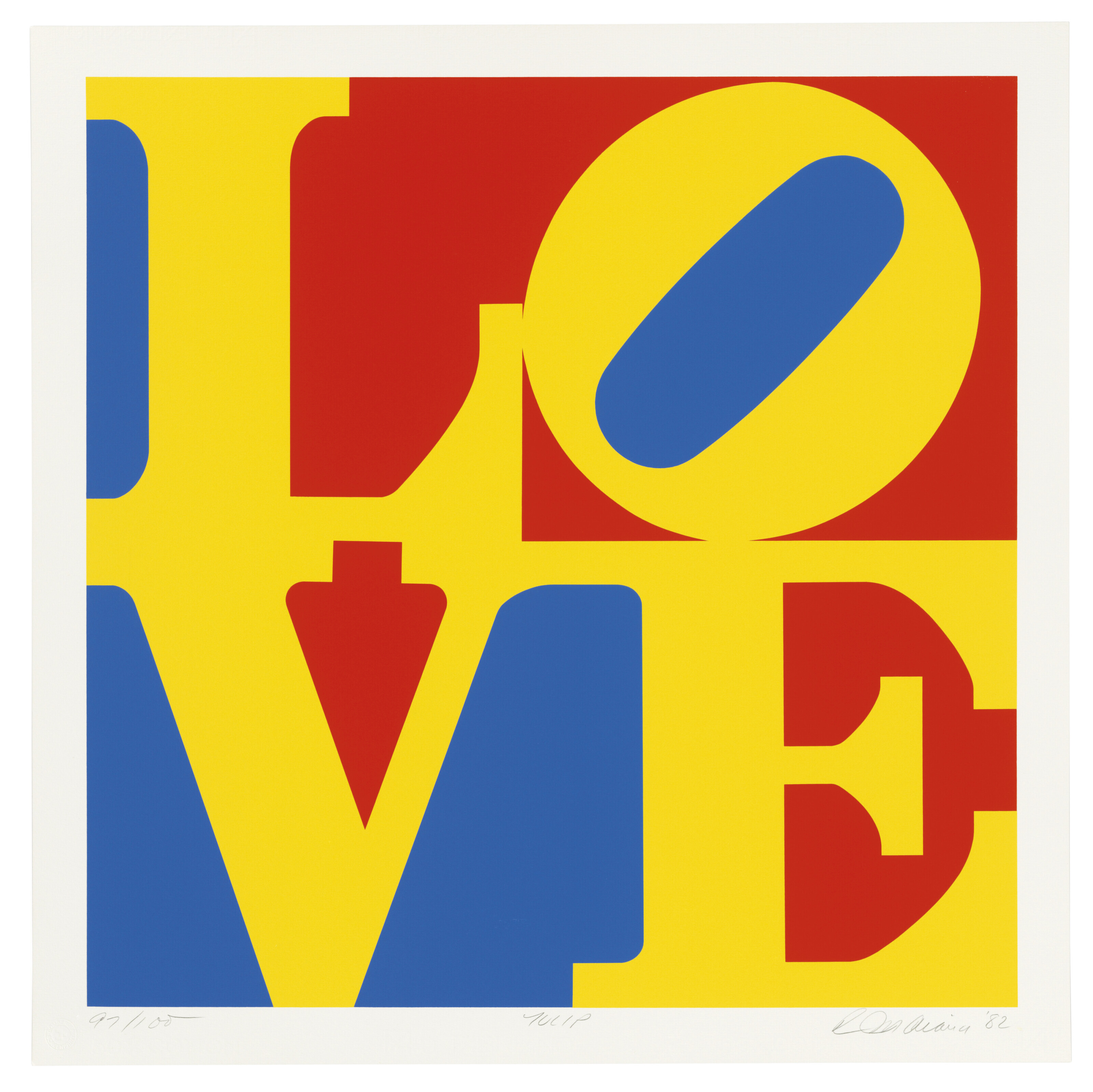 ROBERT INDIANA (B. 1928), The Garden of Love | Christie's