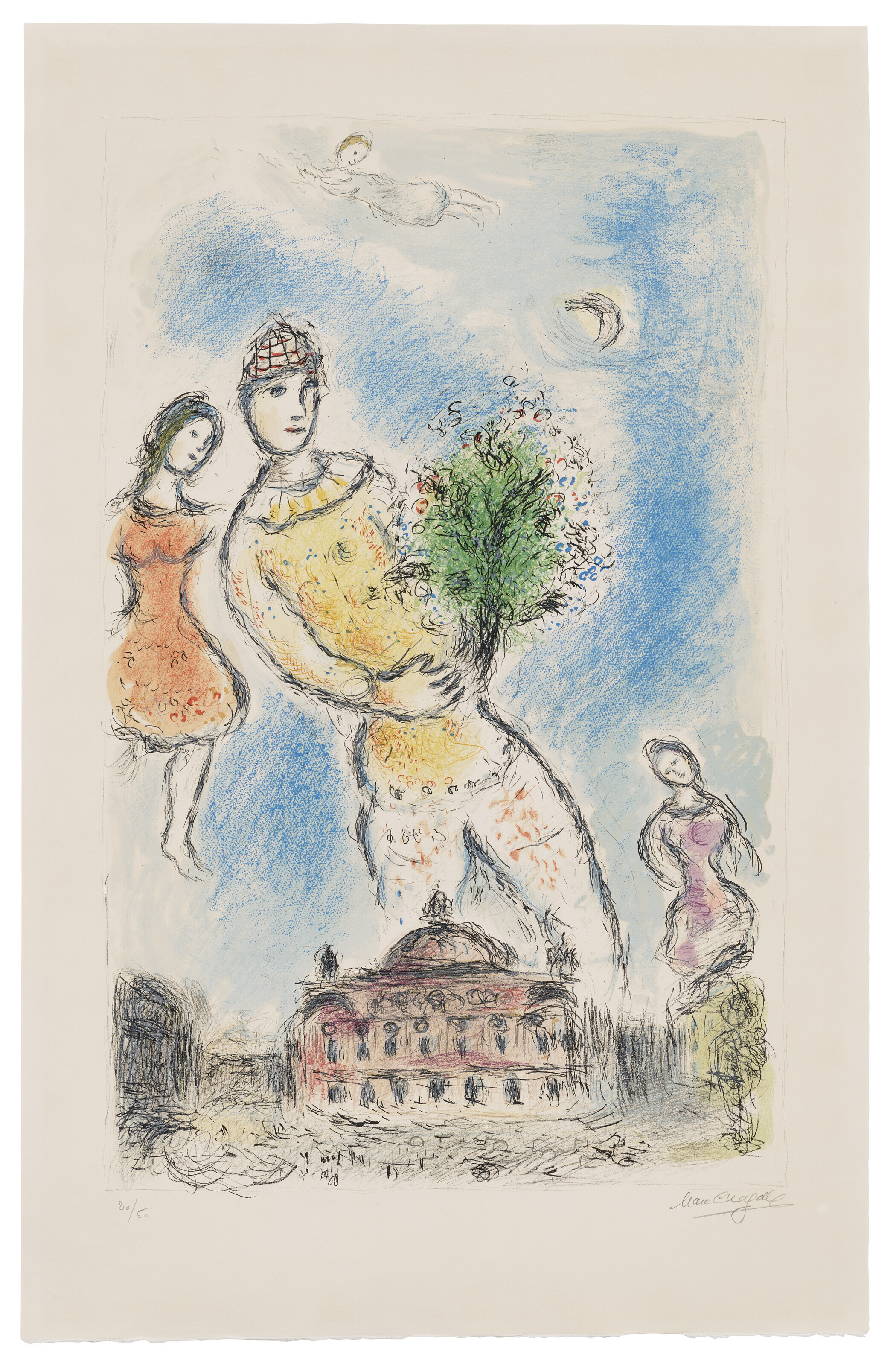 MARC CHAGALL (1887-1985), Le Couple au Crépuscule | Christie's