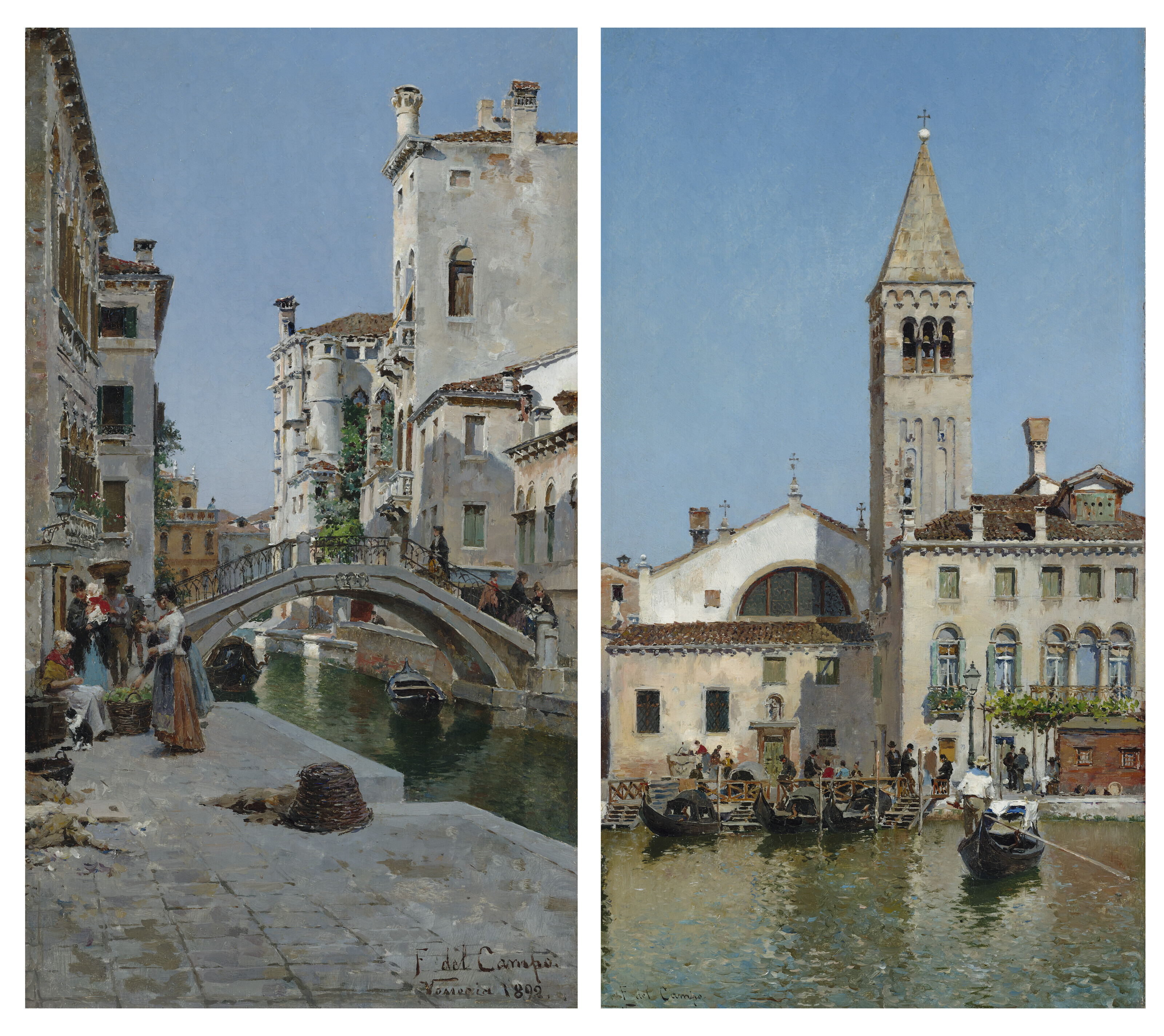 FEDERICO DEL CAMPO (PERUVIAN, 1837-1927), Views of Venice | Christie's
