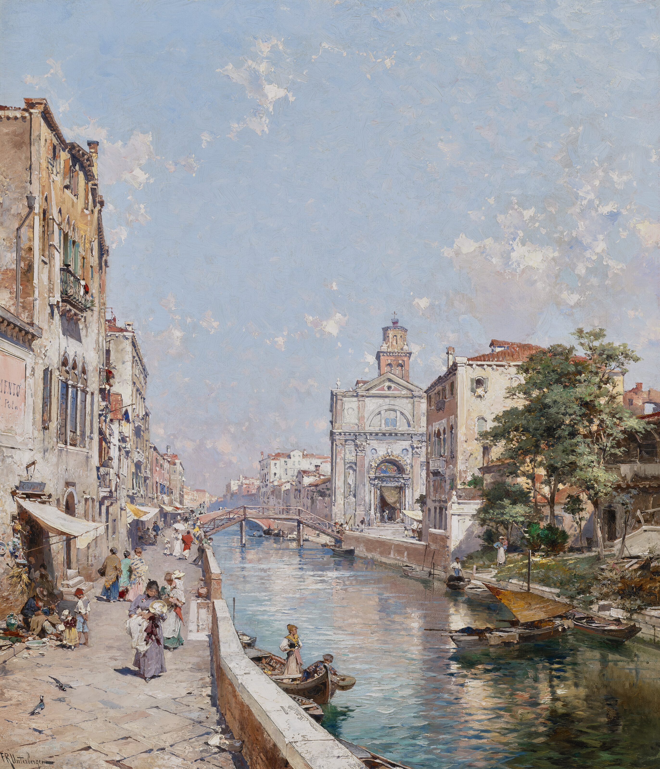 Franz Richard Unterberger、Capri Port of Capri, Italy art print by Franz Richard Unterberger