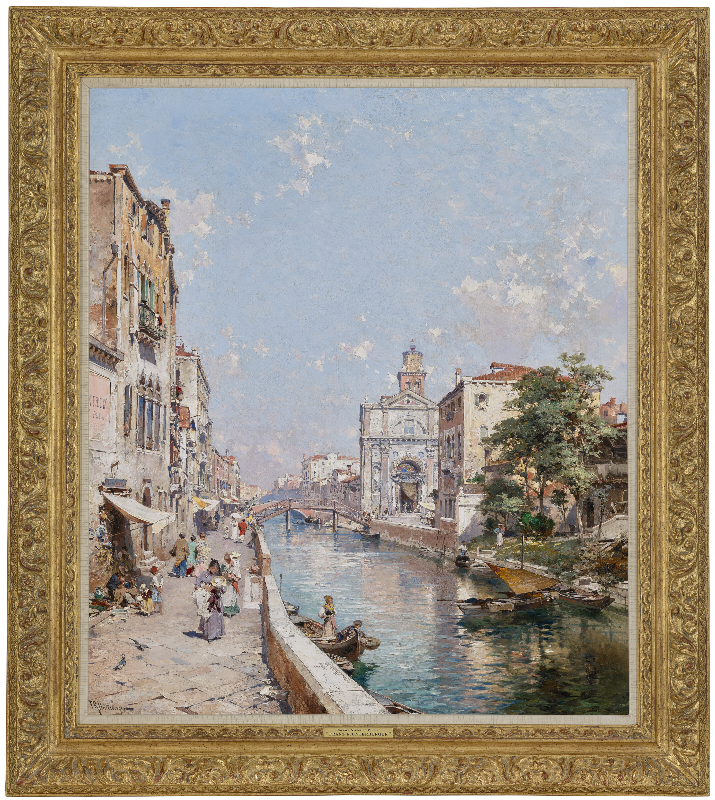 Franz Richard Unterberger、Capri The port of Capri - Artvee