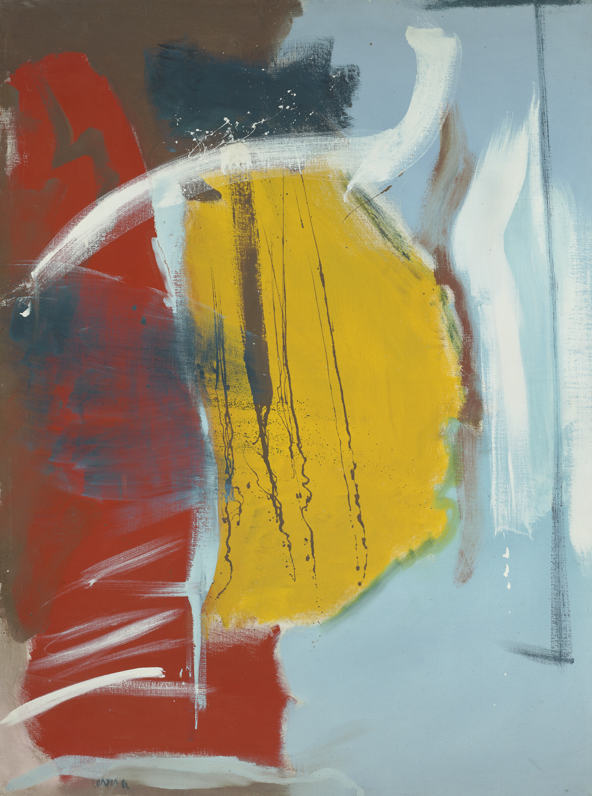 Peter Lanyon (1918-1964), Two Close, 1962. Oil on canvas. 48 x 36 in (121.9 x 91.4 cm). Estimate: &pound;180,000-250,000. Offered in The Collection of Sir Nicholas Goodison - British Art: Innovation and Craftsmanship on 25 May 2022 at Christie&rsquo;s in London