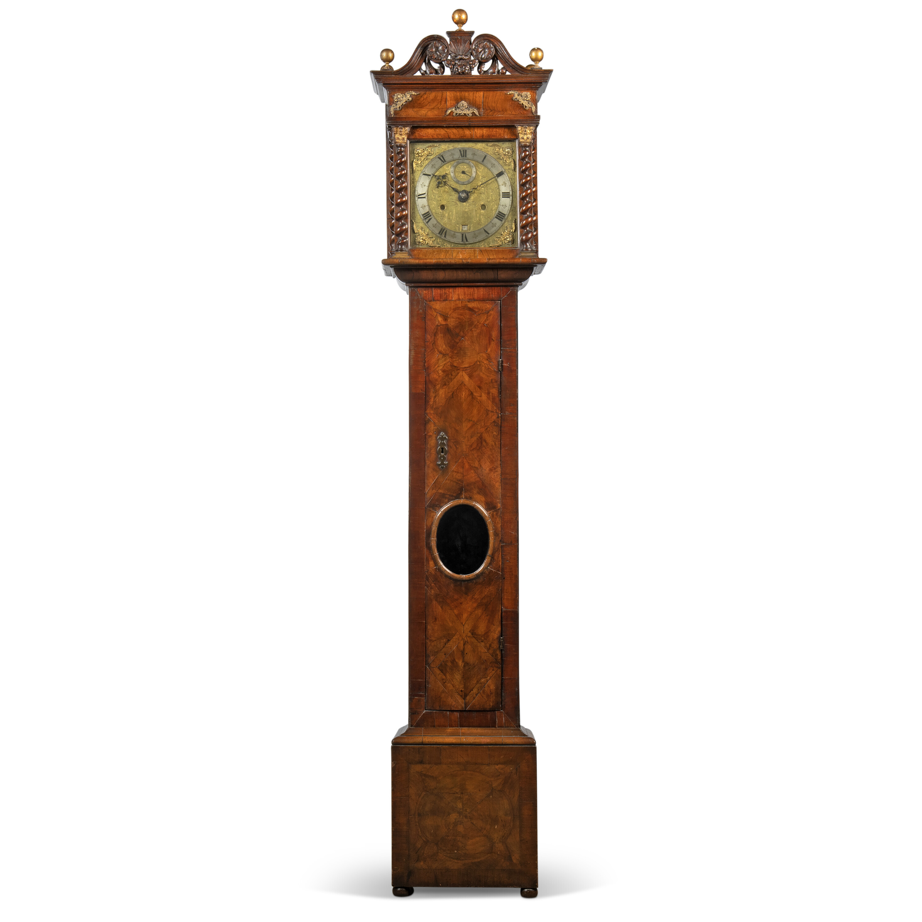 Richard Greenhill, Ashford, circa 1680. A Charles II striking longcase clock. Estimate: &pound;15,000-25,000. Offered in The Collection of Sir Nicholas Goodison - British Art: Innovation and Craftsmanship on 25 May 2022 at Christie&rsquo;s in London